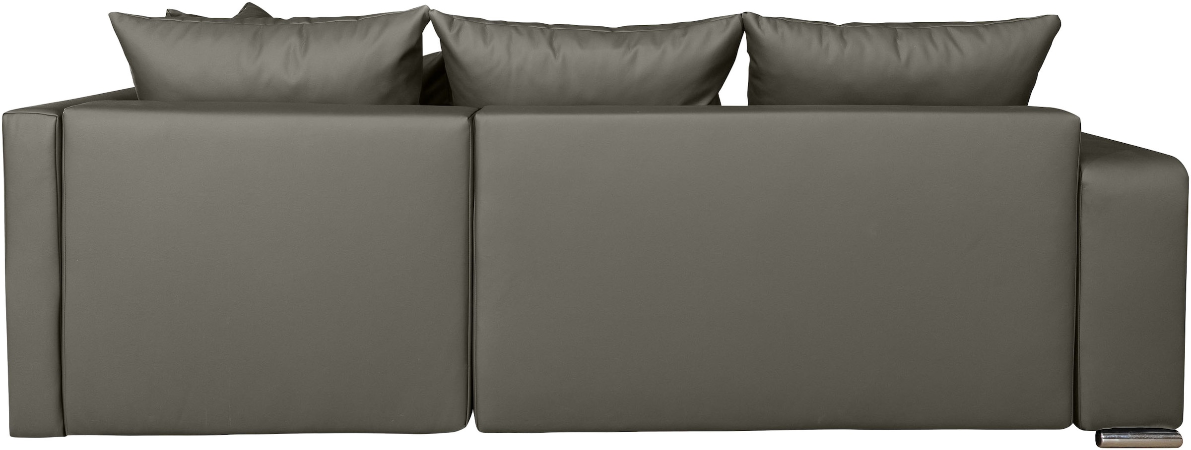 COLLECTION AB Ecksofa »John L-Form, B: 226 cm, Schlaffunktion & Bettkasten« Regalelement mit Licht, Couch mit Federkern, 2 Zierkissen