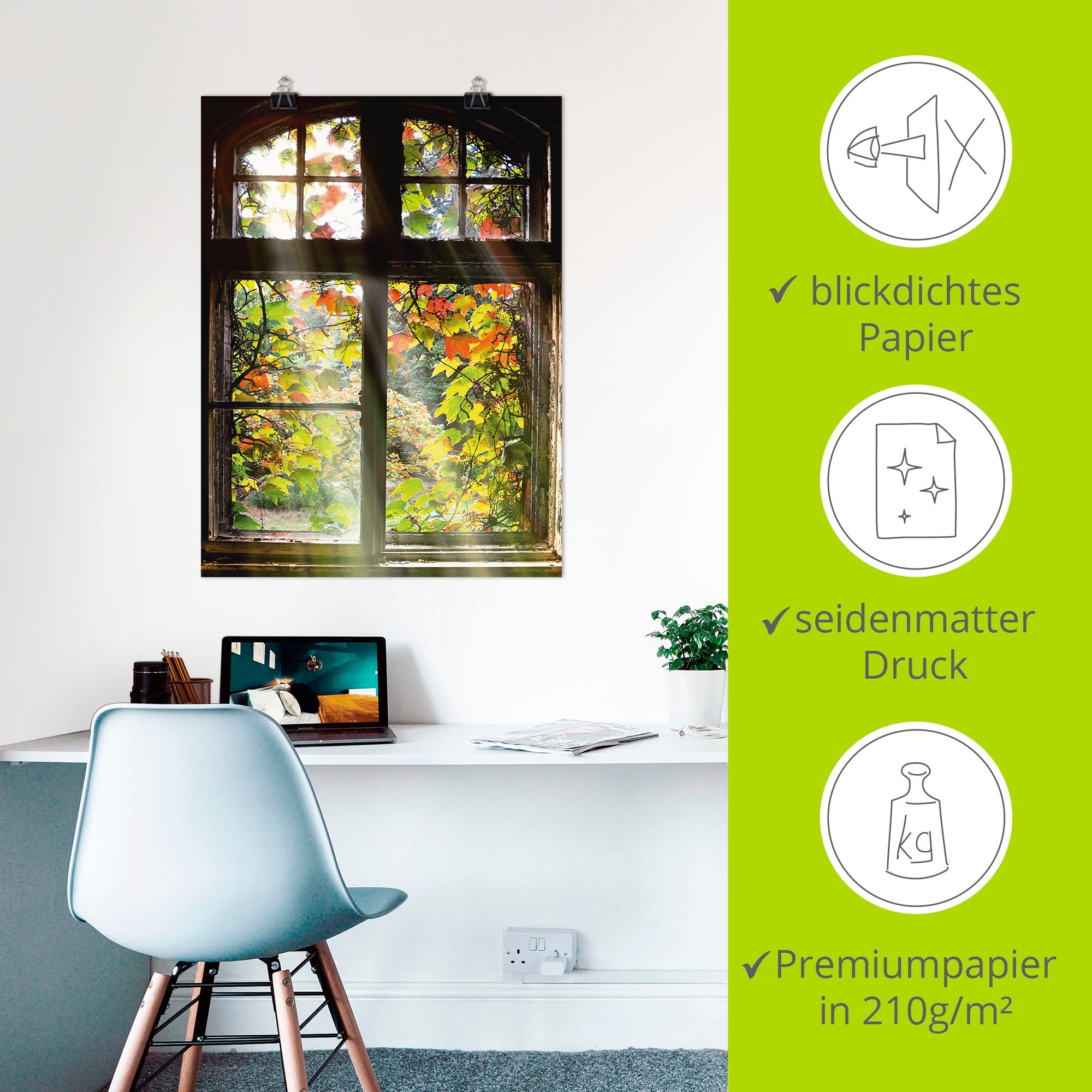 ARTland Altbau Poster Braun 30x40cm 3