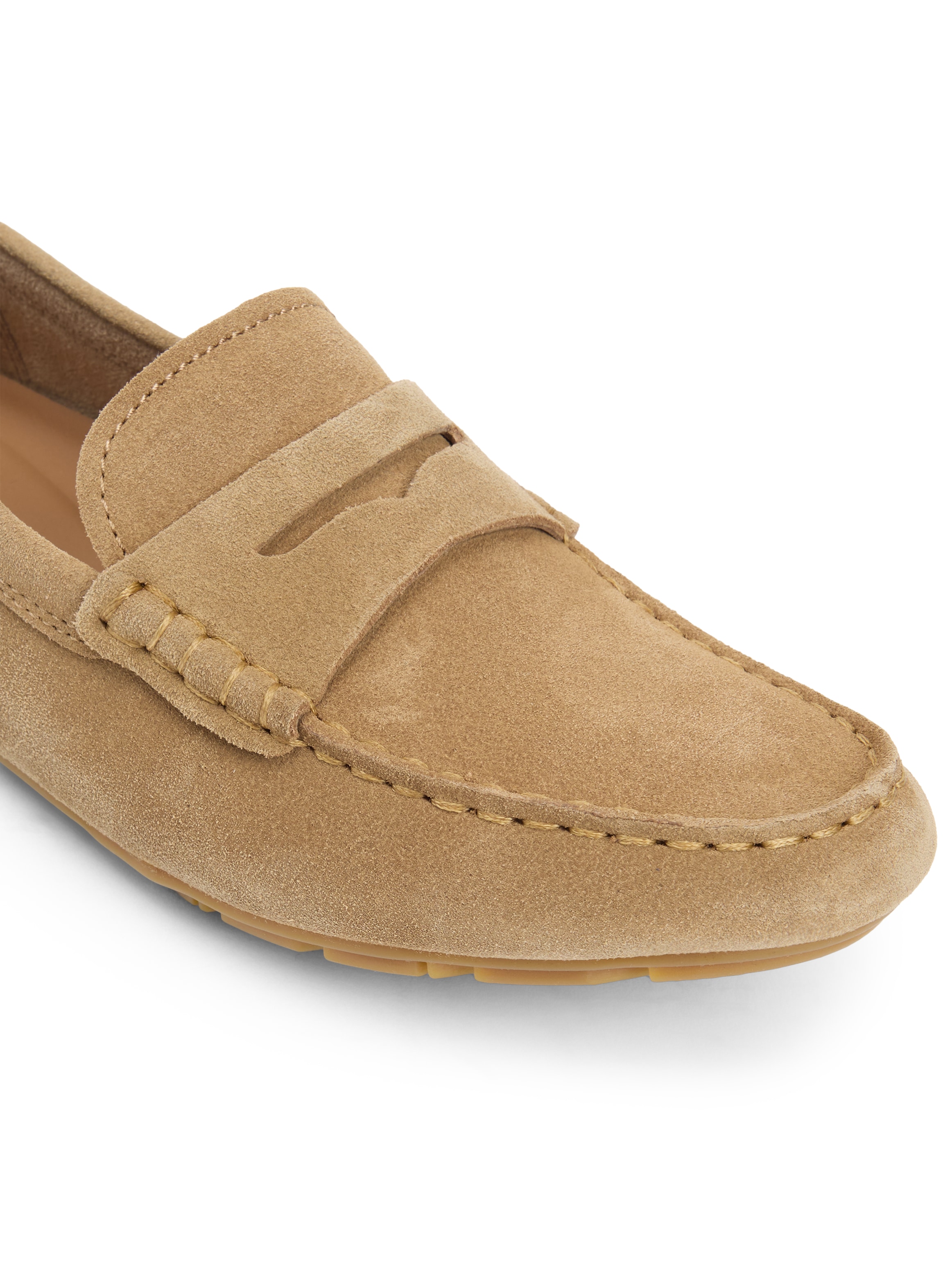 Tommy Hilfiger Slipper »FLAG SOFT SUEDE DRIVER LOAFER«  , Schlupfschuh, Bequemschuh, Mokassin, Flats mit modischen Zierriegel