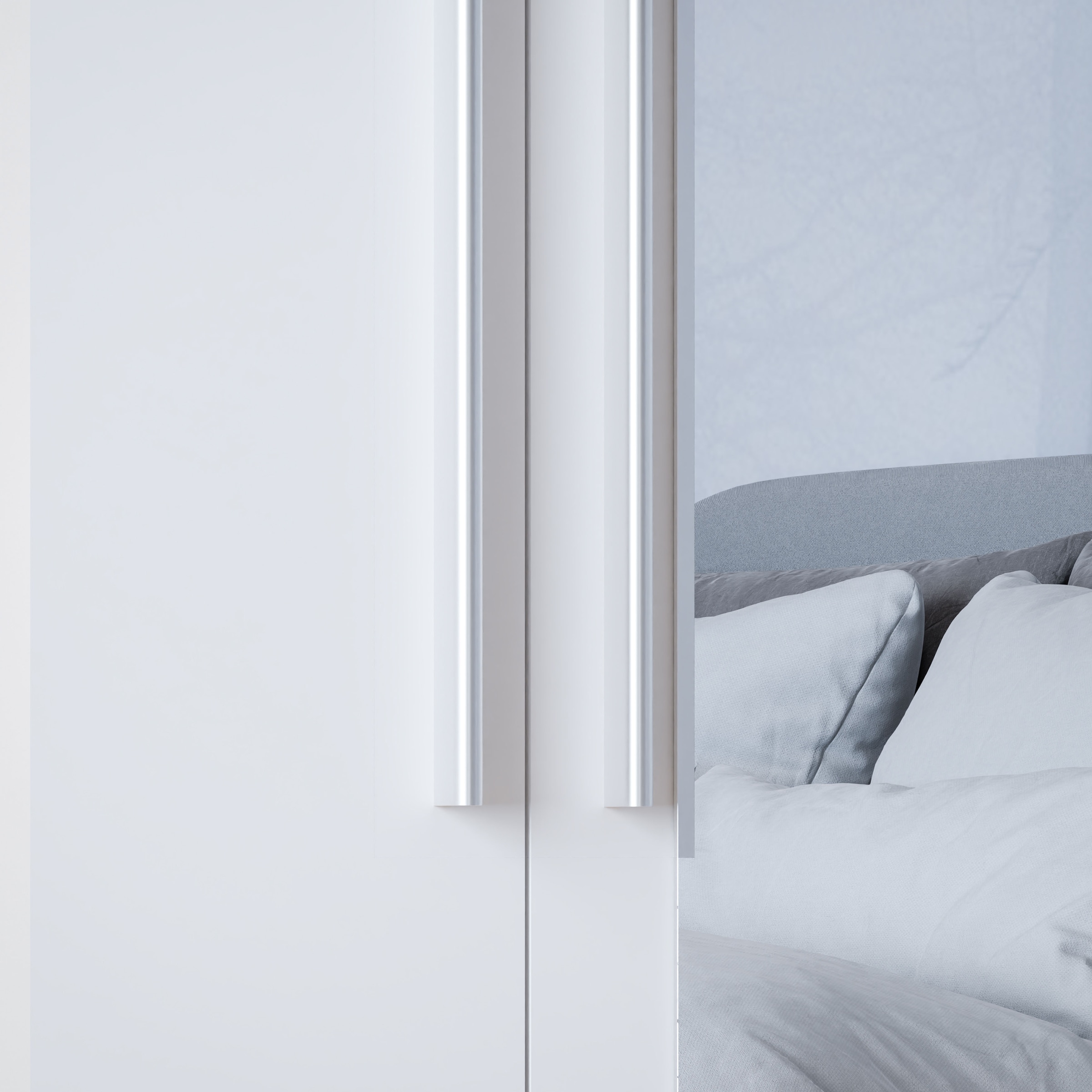 FORTE Drehtürenschrank, B/H/T 180,6/212,9/59 cm, Stauraum, Spiegeltüre