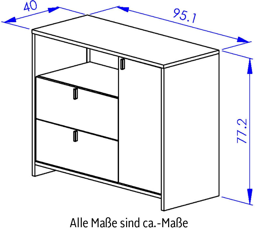 Gami Schlafzimmer-Set »RITMO SCHLAFZIMMER SET 1«, (7 tlg.), Ein Schlafzimmer im zeitlosen Stil mit vielen praktischen Lösungen!