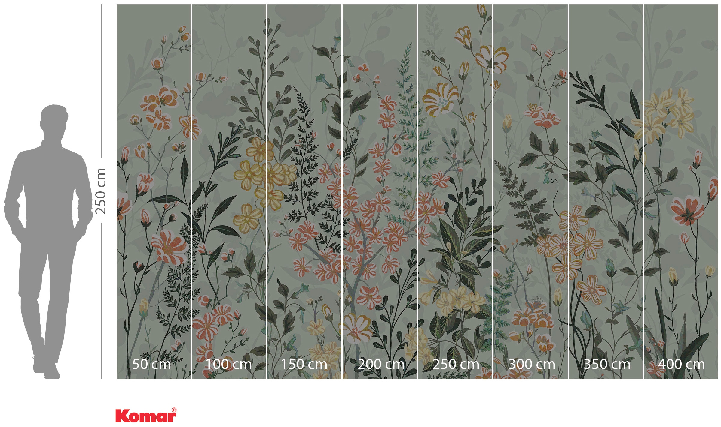 Komar Vliestapete »Digitaldruck Vlies - Hay Meadow - Größe 400 x 250 cm«, bedruckt, Wohnzimmer, Schlafzimmer