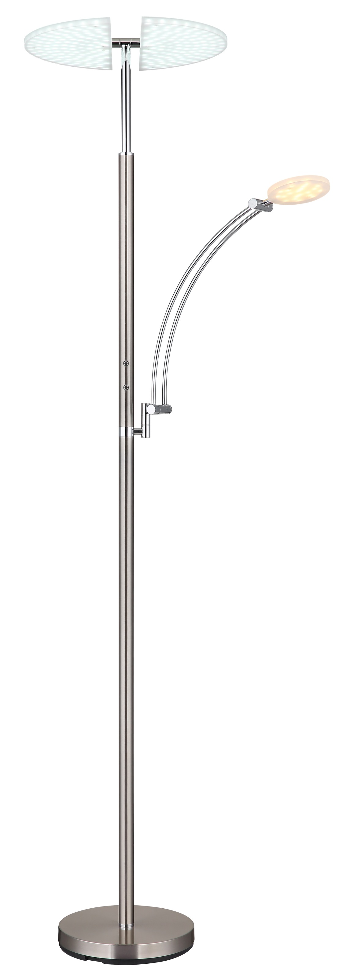 GLOBO LIGHTING Stehlampe »TIRANA« LED-Modul 1 Stk. Deckenfluter Metall, Acryl satiniert, dimmbar, LED 40W