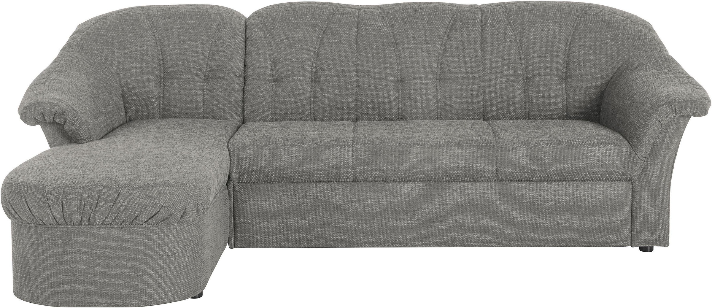 DOMO collection Ecksofa "Pegnitz, elegante Rückensteppung, kompakte Stellma günstig online kaufen