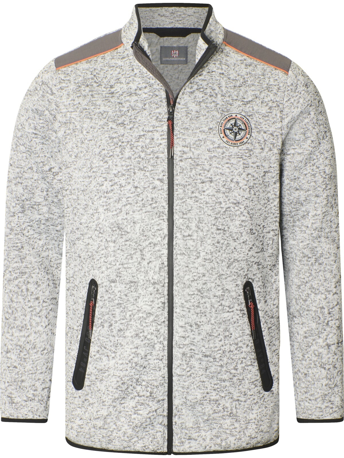 Jan Vanderstorm Sweatjacke »Strickfleecejacke JAAFET«