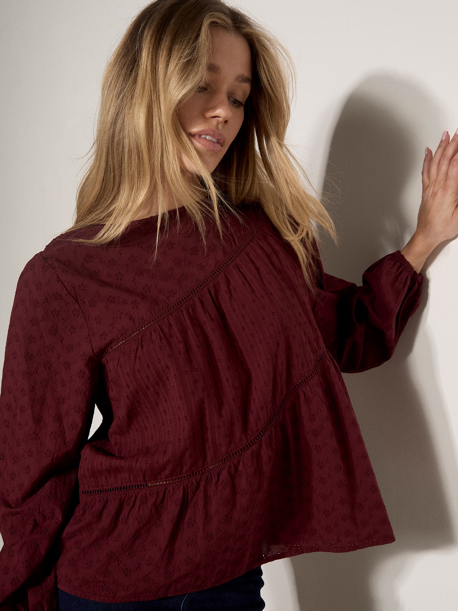 Apricot Blusentop »Crochetbluse« mit Blumenstickerei