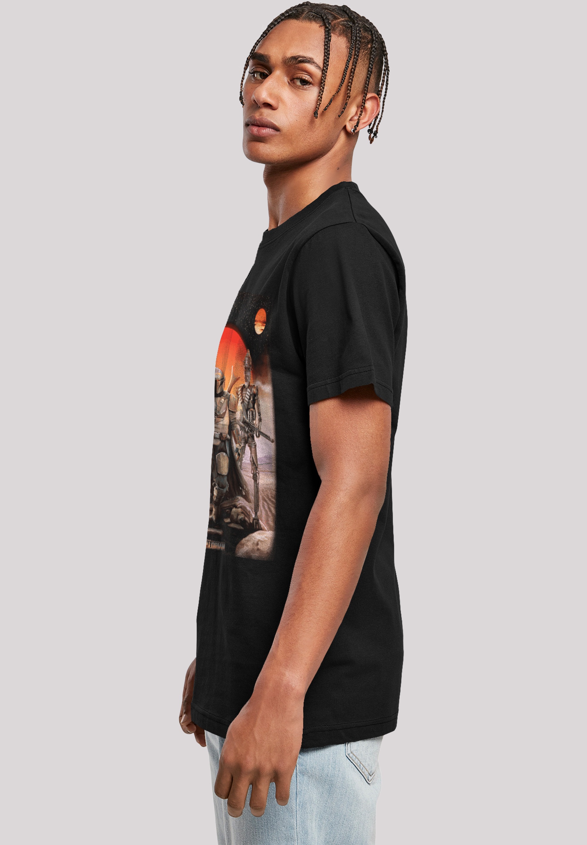 F4NT4STIC T-Shirt »Star Wars The Mandalorian Warriors«, Herren,Premium Merch,Regular-Fit,Basic,Bedruckt