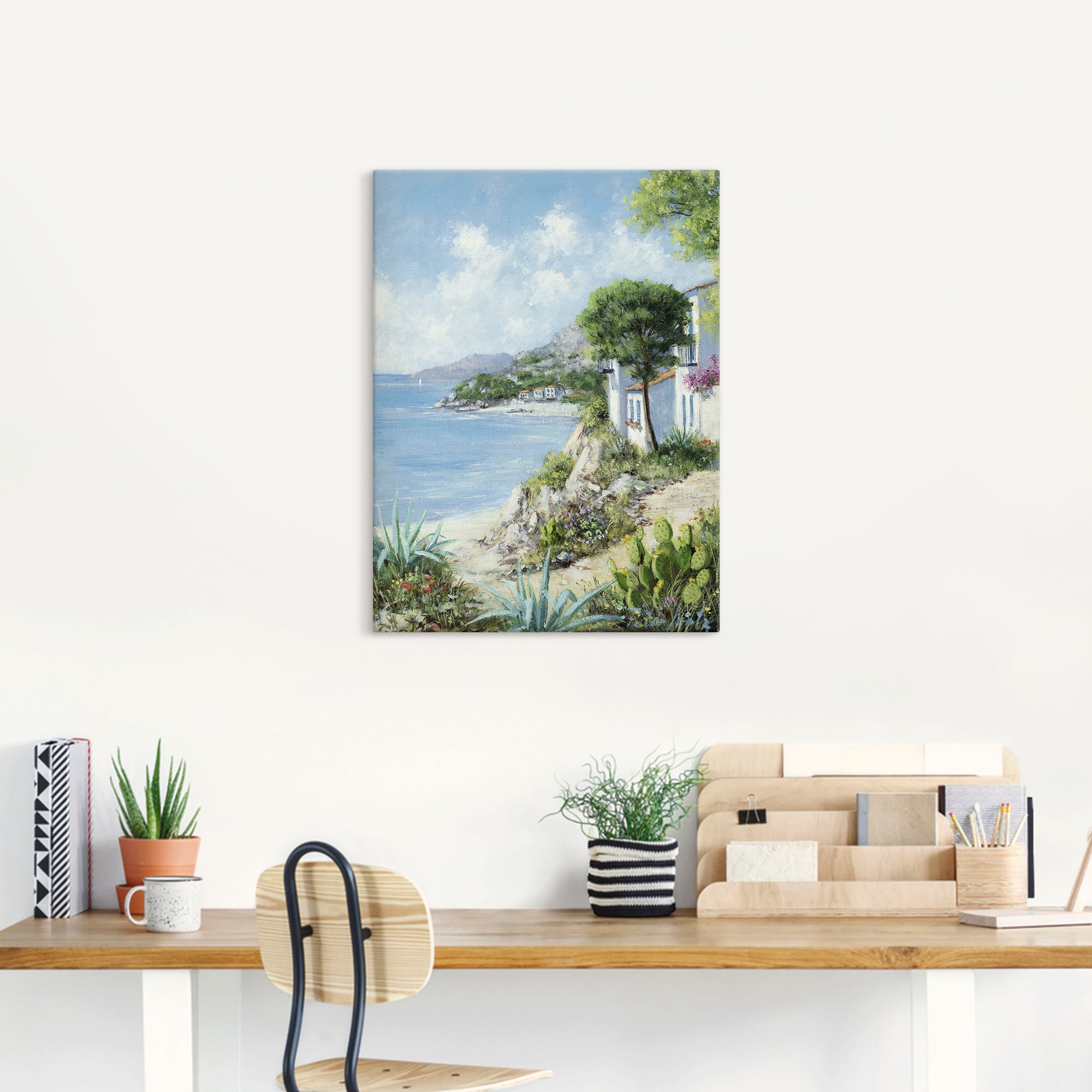 Artland Wandbild »Weg zum Meer«, Gewässer, (1 St.), als Leinwandbild,  Wandaufkleber oder Poster in versch. Größen kaufen | BAUR