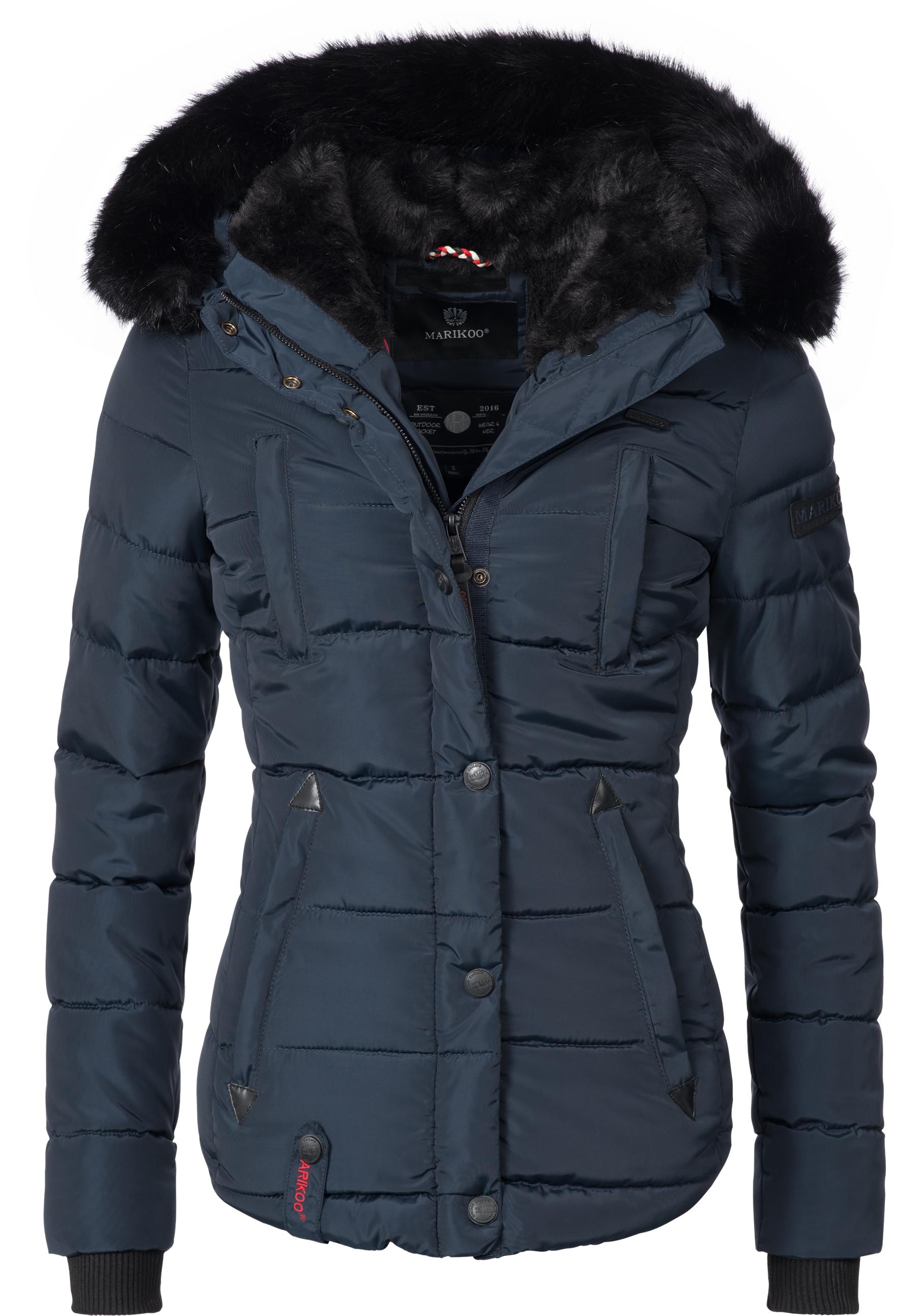Marikoo Steppjacke "Lotusblüte", mit Kapuze, hochwertige Winter Jacke mit e günstig online kaufen