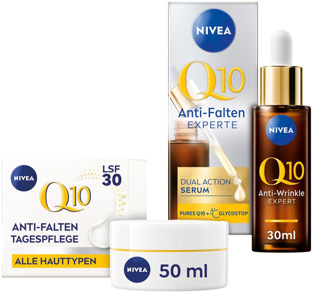 Pflege-Set »Q10 Anti-Falten Dual Action Serum + Q10 Tagespflege LSF 30«, (2 tlg.)