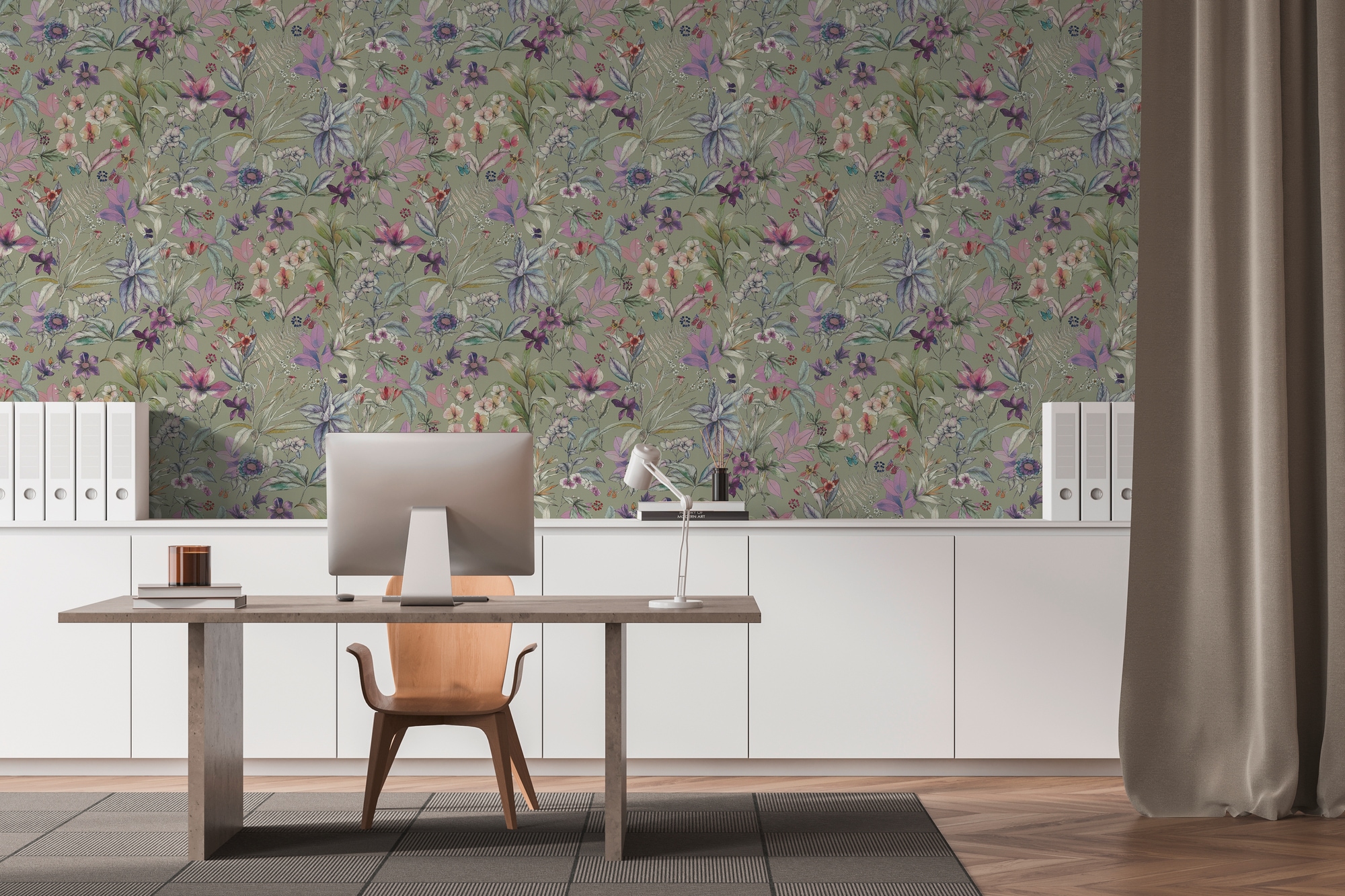 A.S. Création Vliestapete »Pintwalls III Blumentraum Aquarell« floral strukturiert Aquarelldesign, florale Motive – Schlaf-, Wohnzimmer, Flur