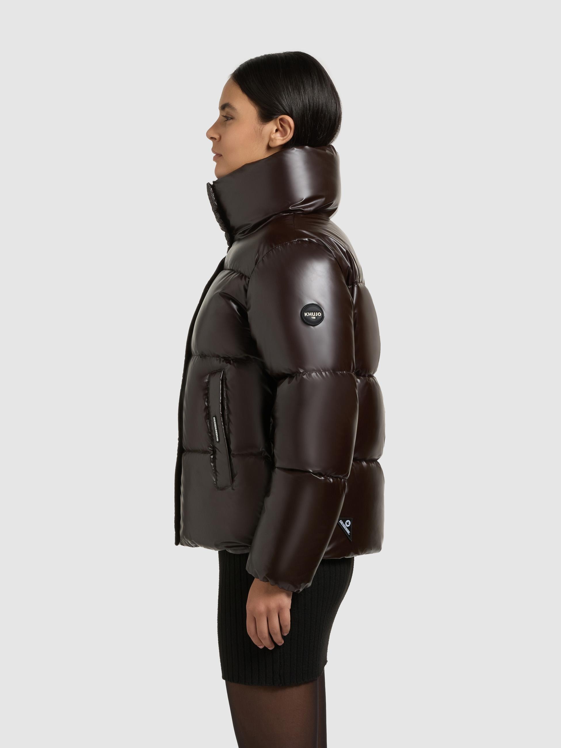 khujo Winterjacke "Rinja2 Shiny" ohne Kapuze Schimmernde Winter Steppjacke günstig online kaufen