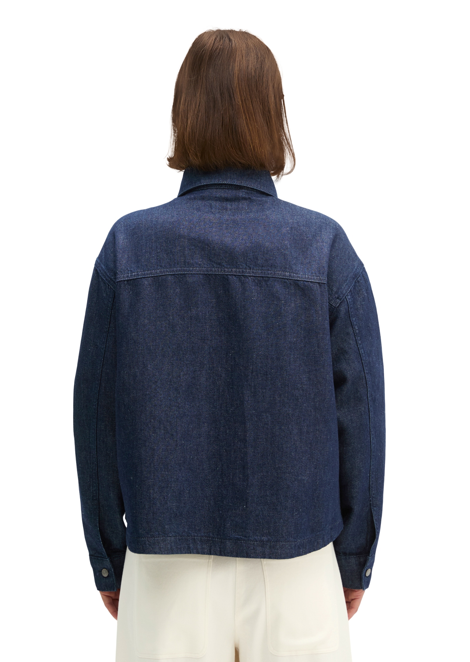Marc O'Polo Jeansbluse »aus Organic-Cotton-Leinen-Mix«