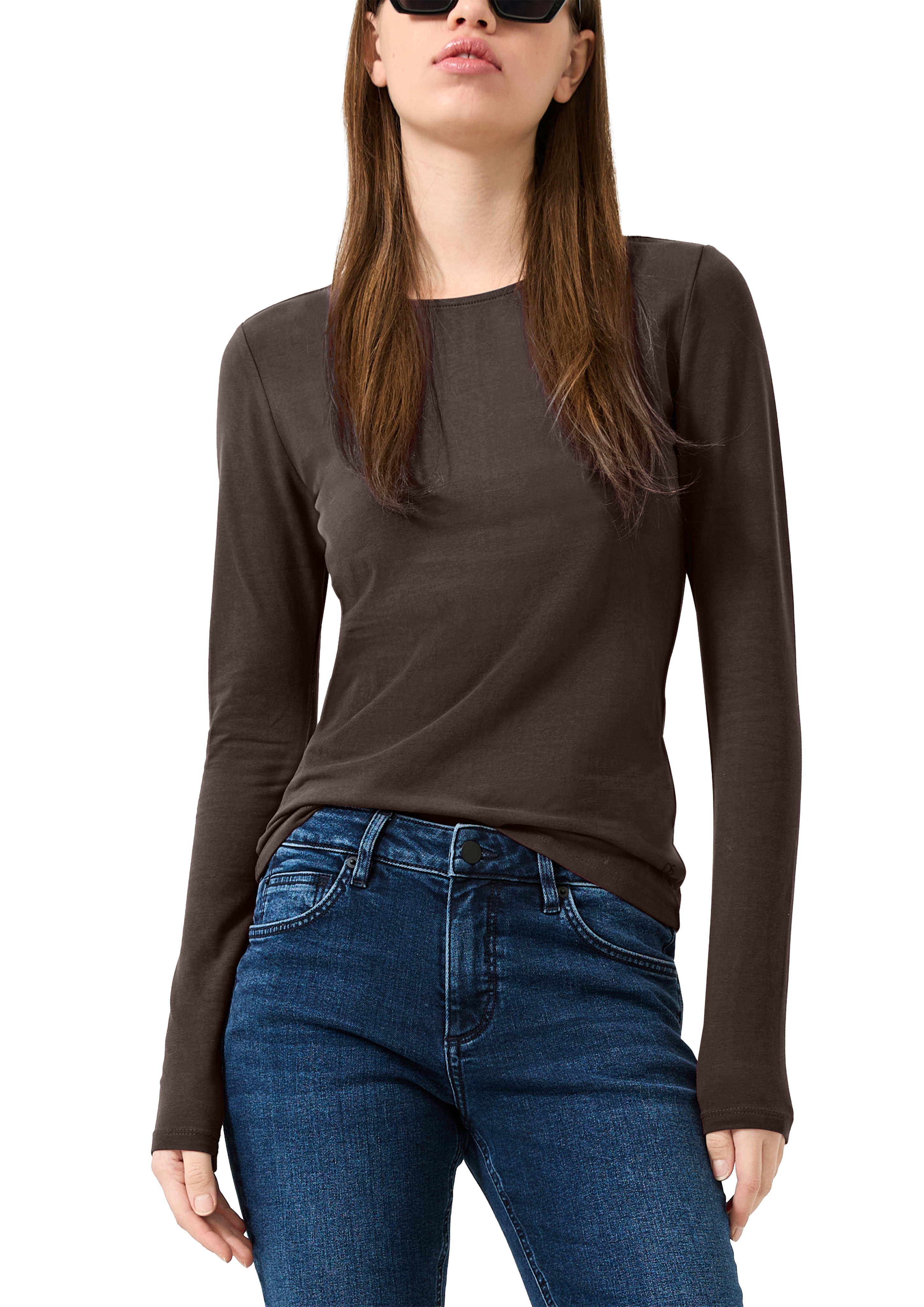 QS Langarmshirt Elastische Baumwollqualität
