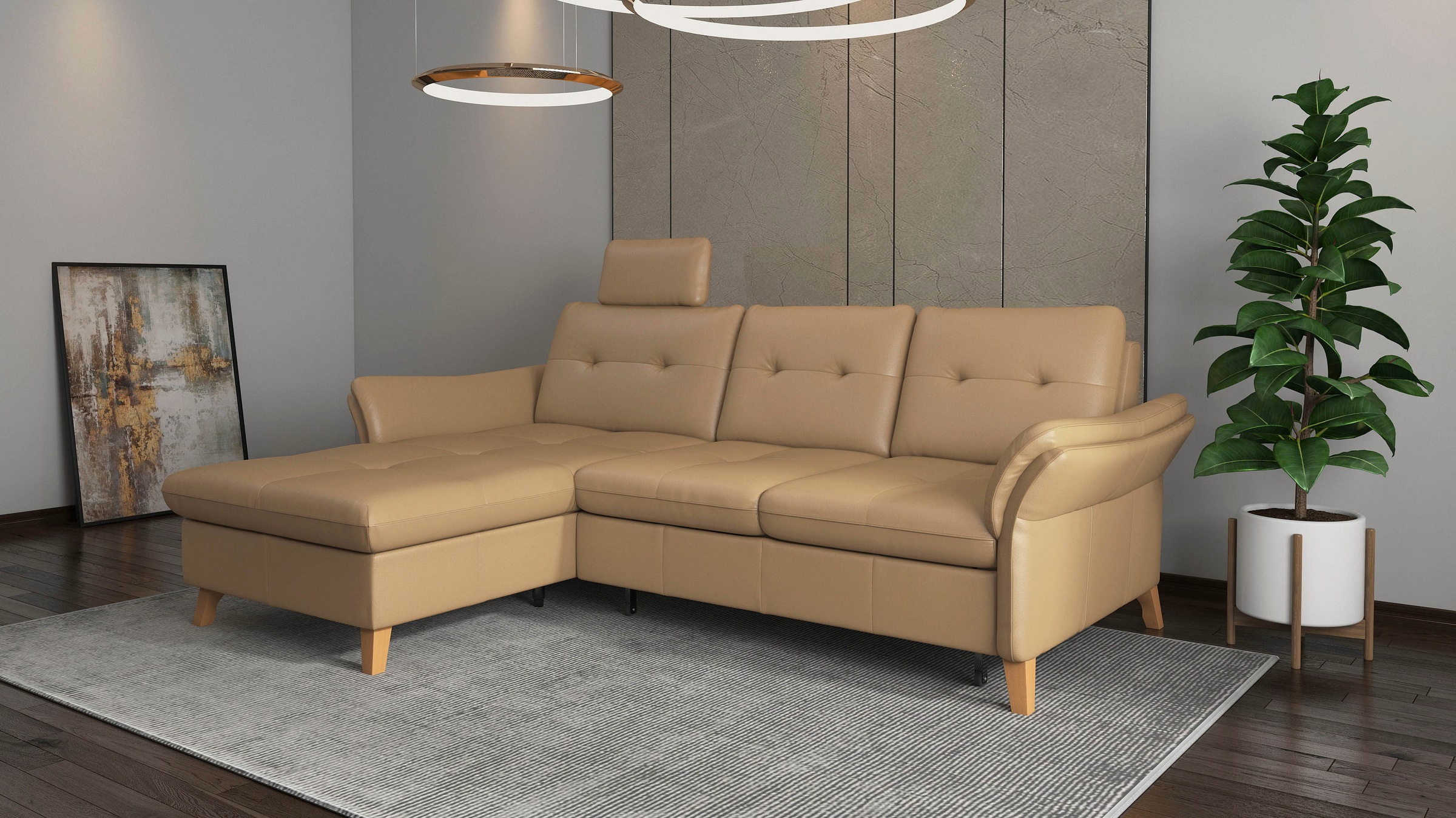 sit&more Ecksofa "Göteborg" Sitztiefenverstellung und Federkern, wahlweise günstig online kaufen