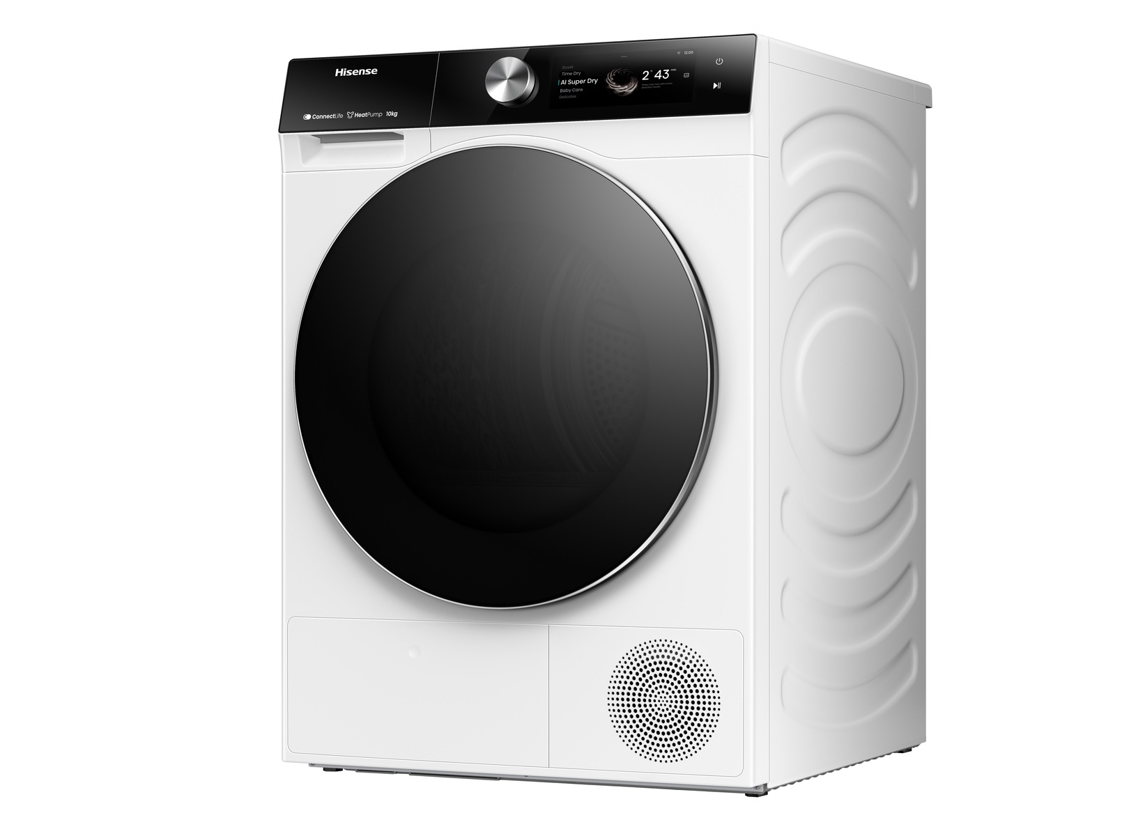 Hisense Wärmepumpentrockner »DH7S107BW«, Dynamisches TFT-Touch-Display