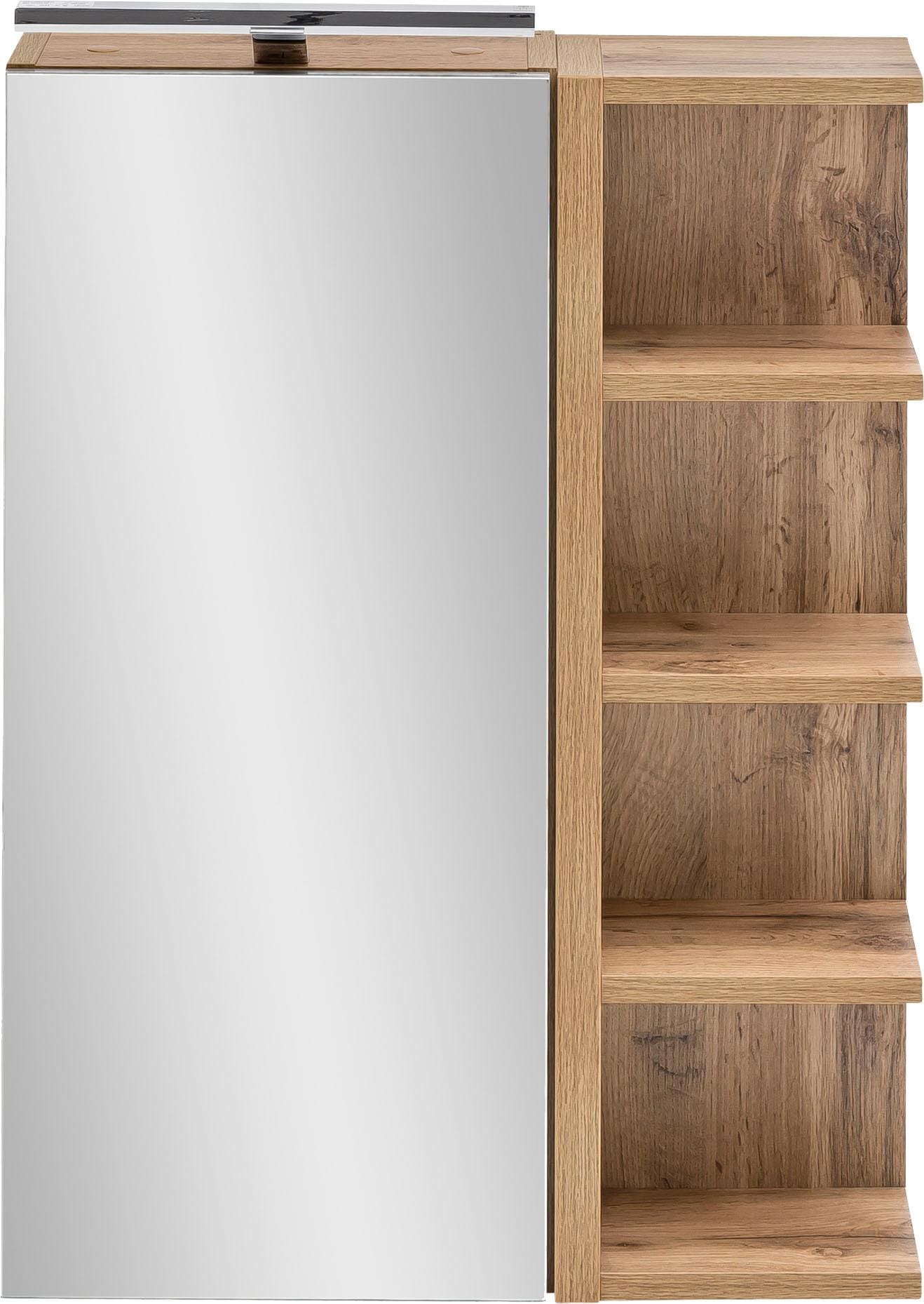 Schildmeyer Spiegelschrank, Breite 50 cm, 1-türig, LED-Beleuchtung,  Schalter-/Steckdosenbox | BAUR