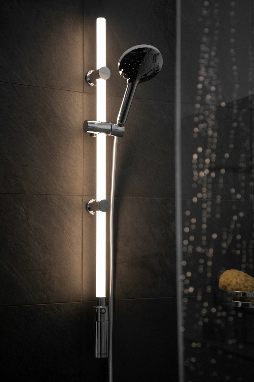 Duschstange »Brausestange mit LED Beleuchtung«, RGB-Farbwechsel und Warmweiß, inkl....