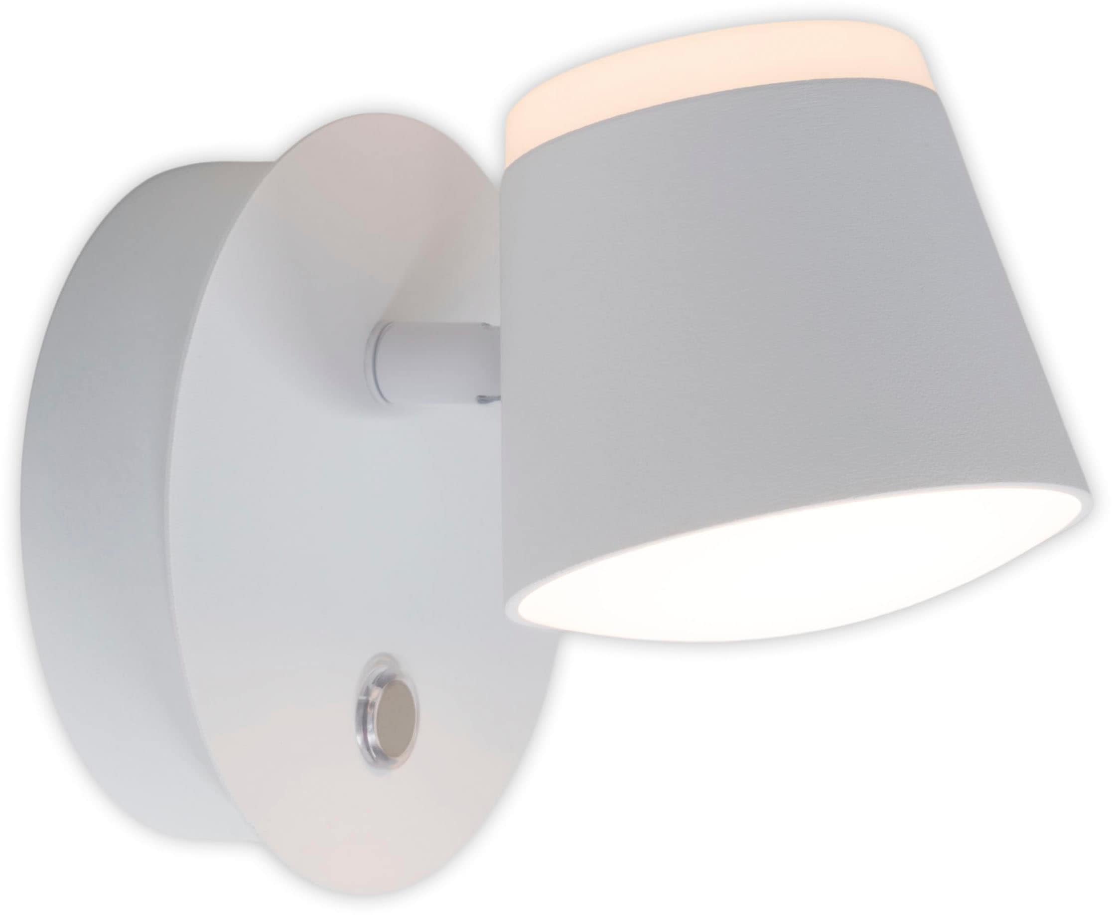 näve LED Wandleuchte »Tondo«, 1 flammig, Leuchtmittel LED-Modul | LED fest integriert, magnetisch, Akku Aufladung per USB-C Kabel, dimmbar per touch, Memory