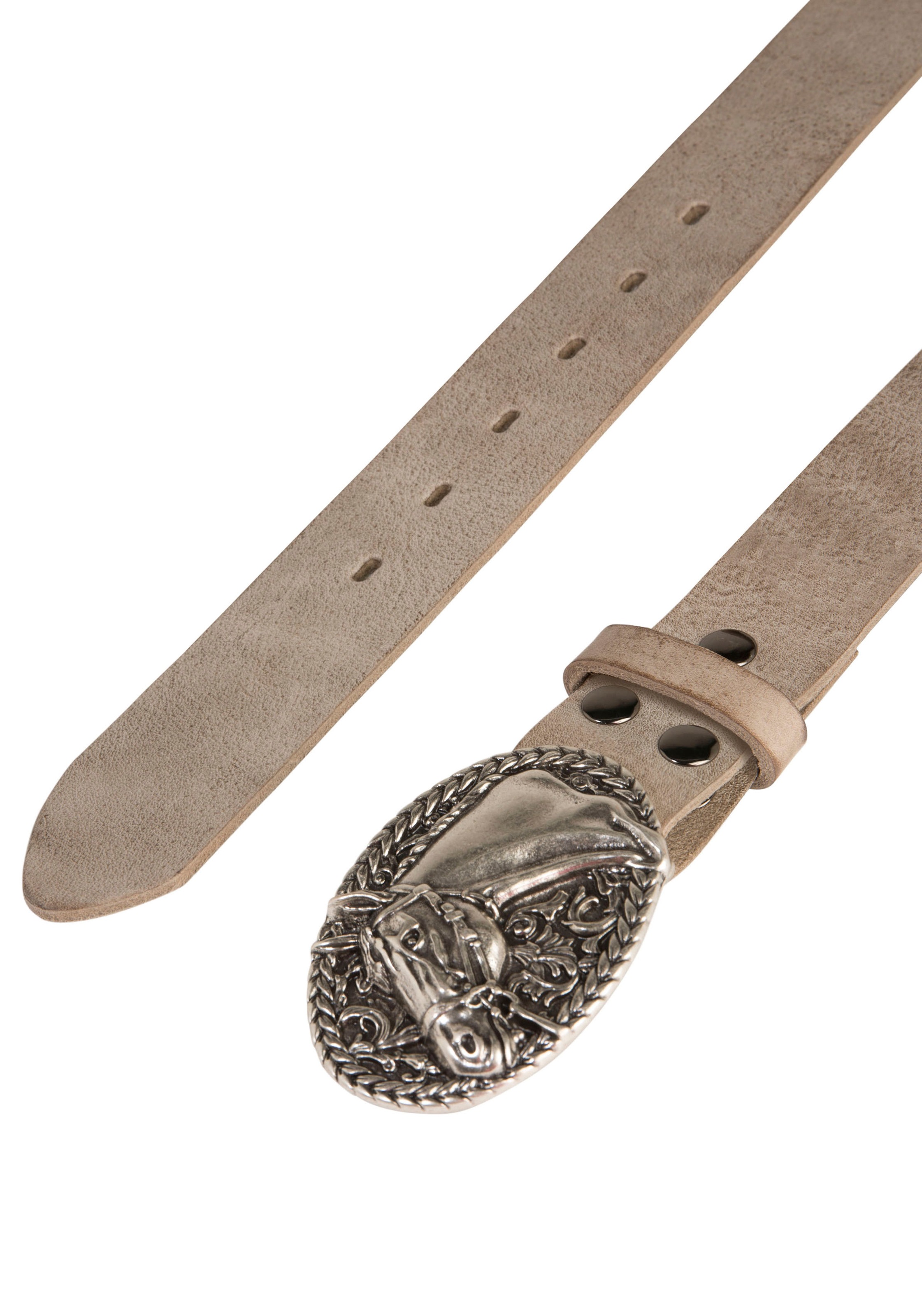 Rettungsring Gürtel Ledergürtel mit austauschbarer Schließe "Pferdekopf Ova günstig online kaufen