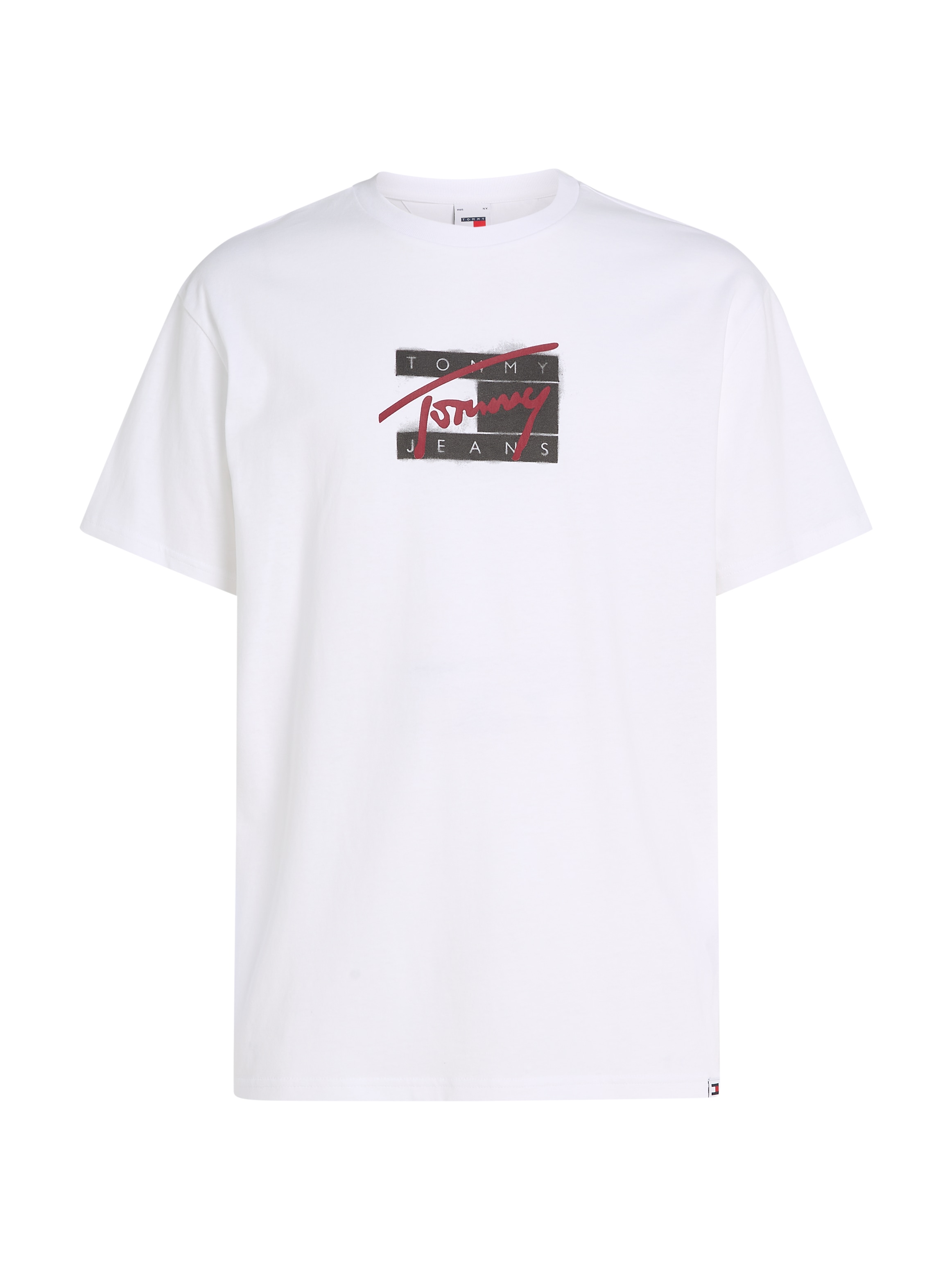 Tommy Jeans Plus T-Shirt »TJM REG STREET SIG FLAG TEE EXT«, Große Größen mit Print