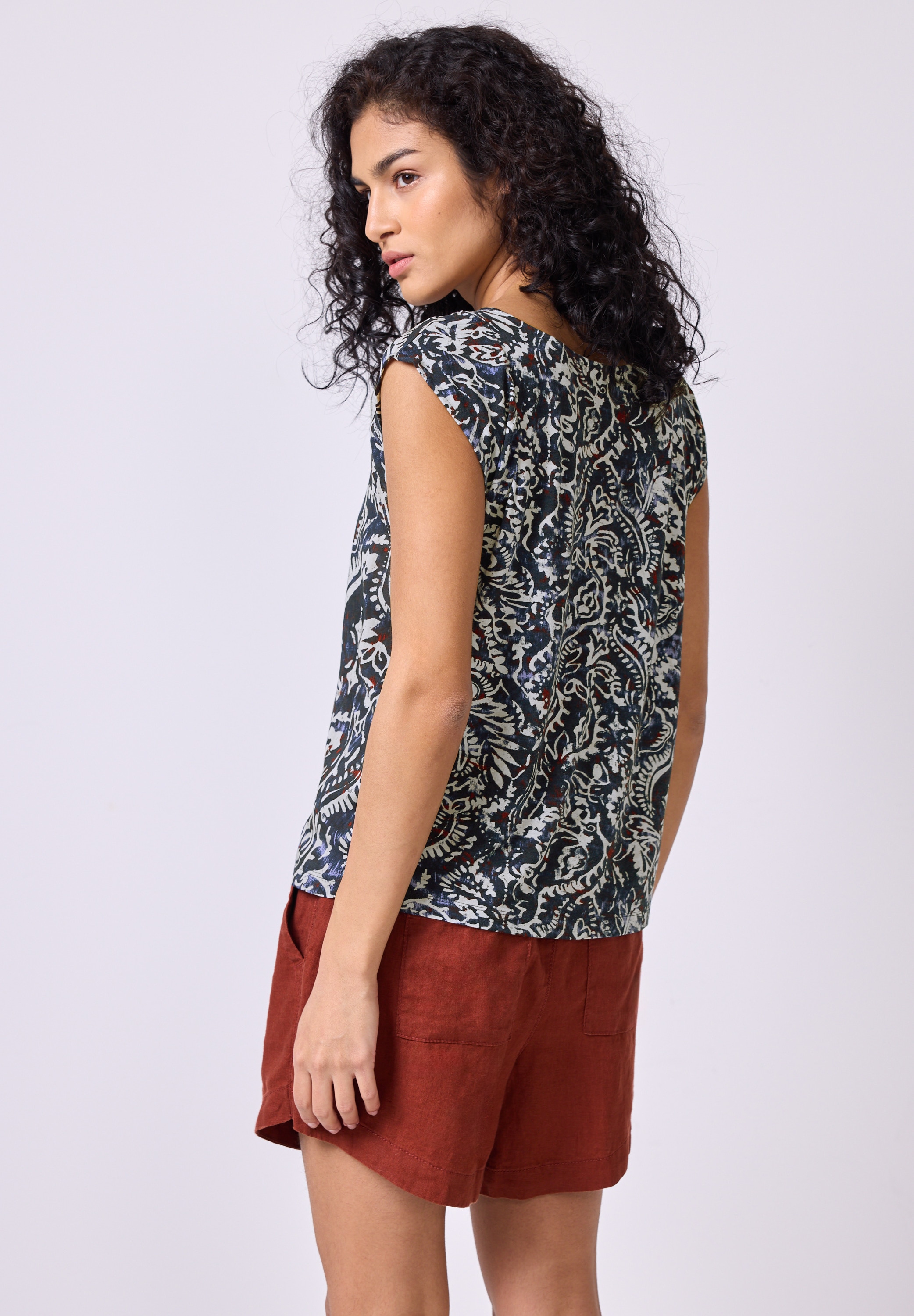 STREET ONE STUDIO Shirttop, aus softem Materialmix