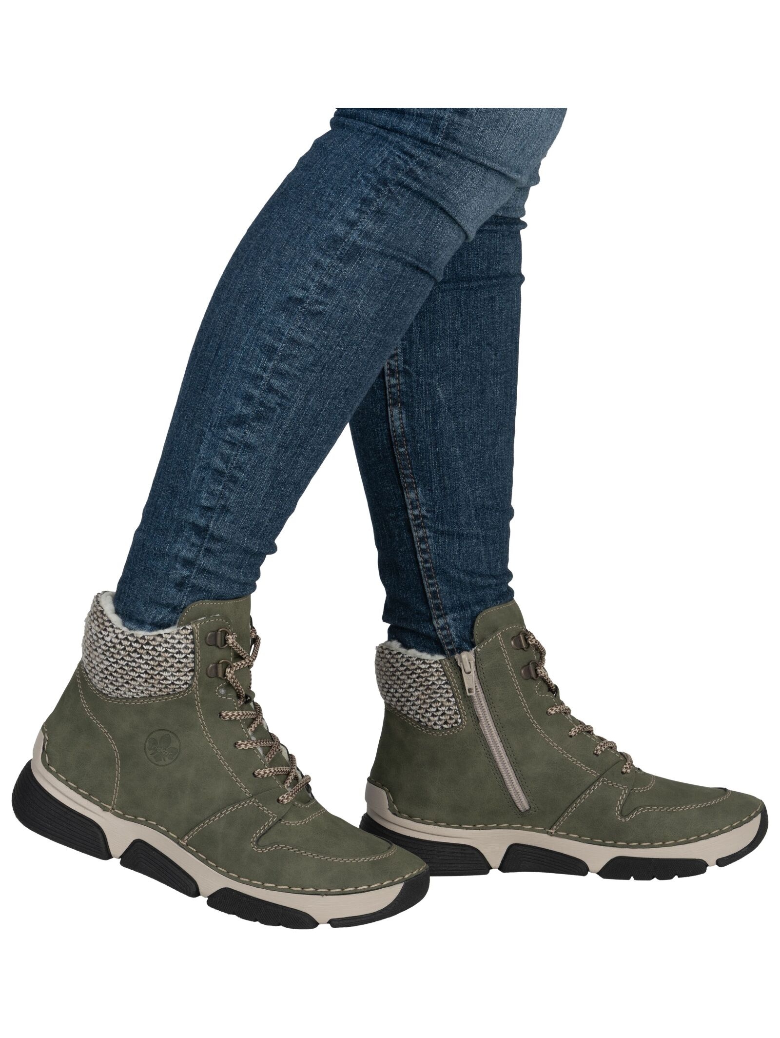 Rieker Schnürstiefelette »Rieker Stiefelette Lederimitat«