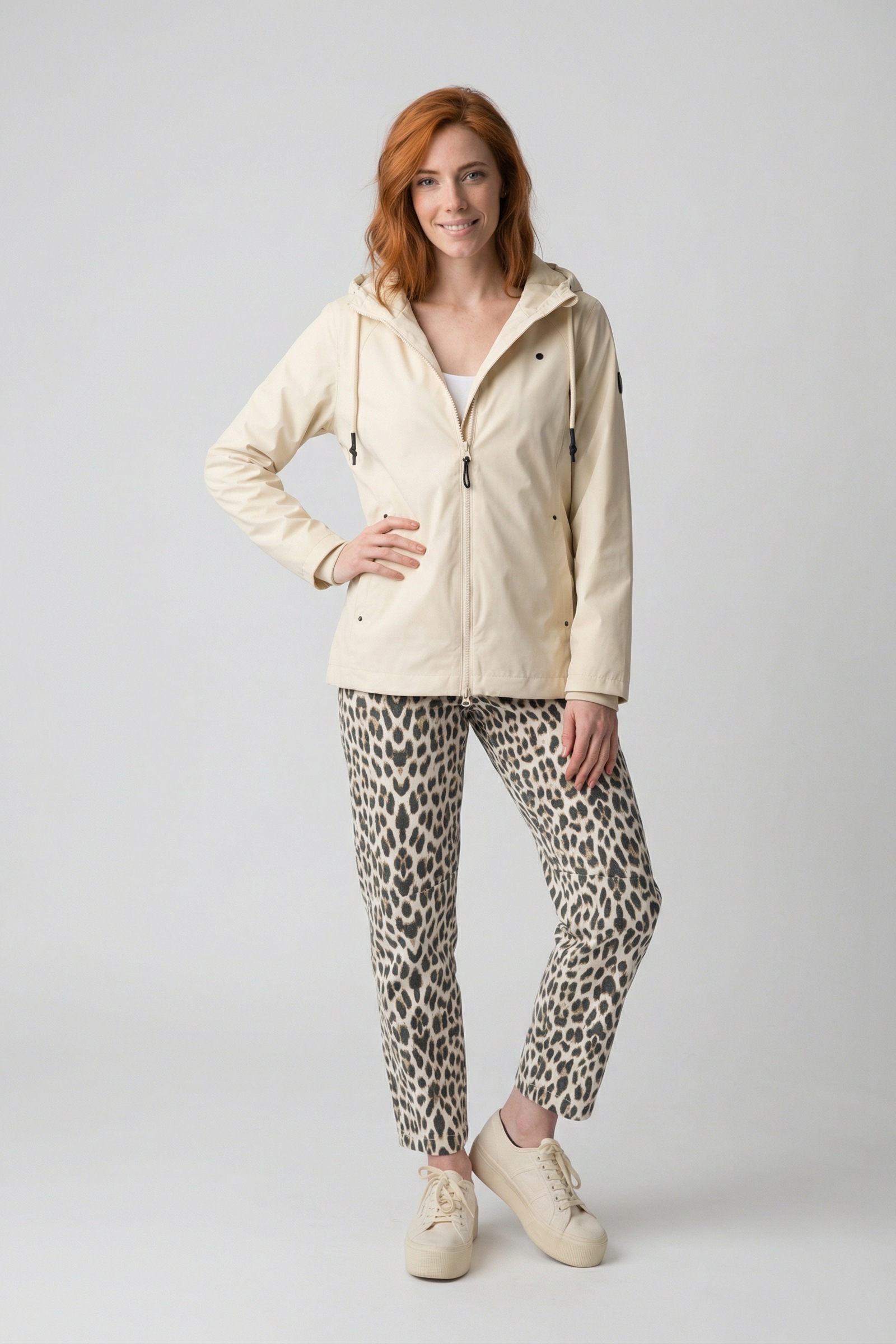 Alife & Kickin Sommerjacke »Damen PaolinaAK A Übergangsjacke, Jacke« Übergangsjacke mit Kapuze und Tunnelzug in recyceltem Materialmix