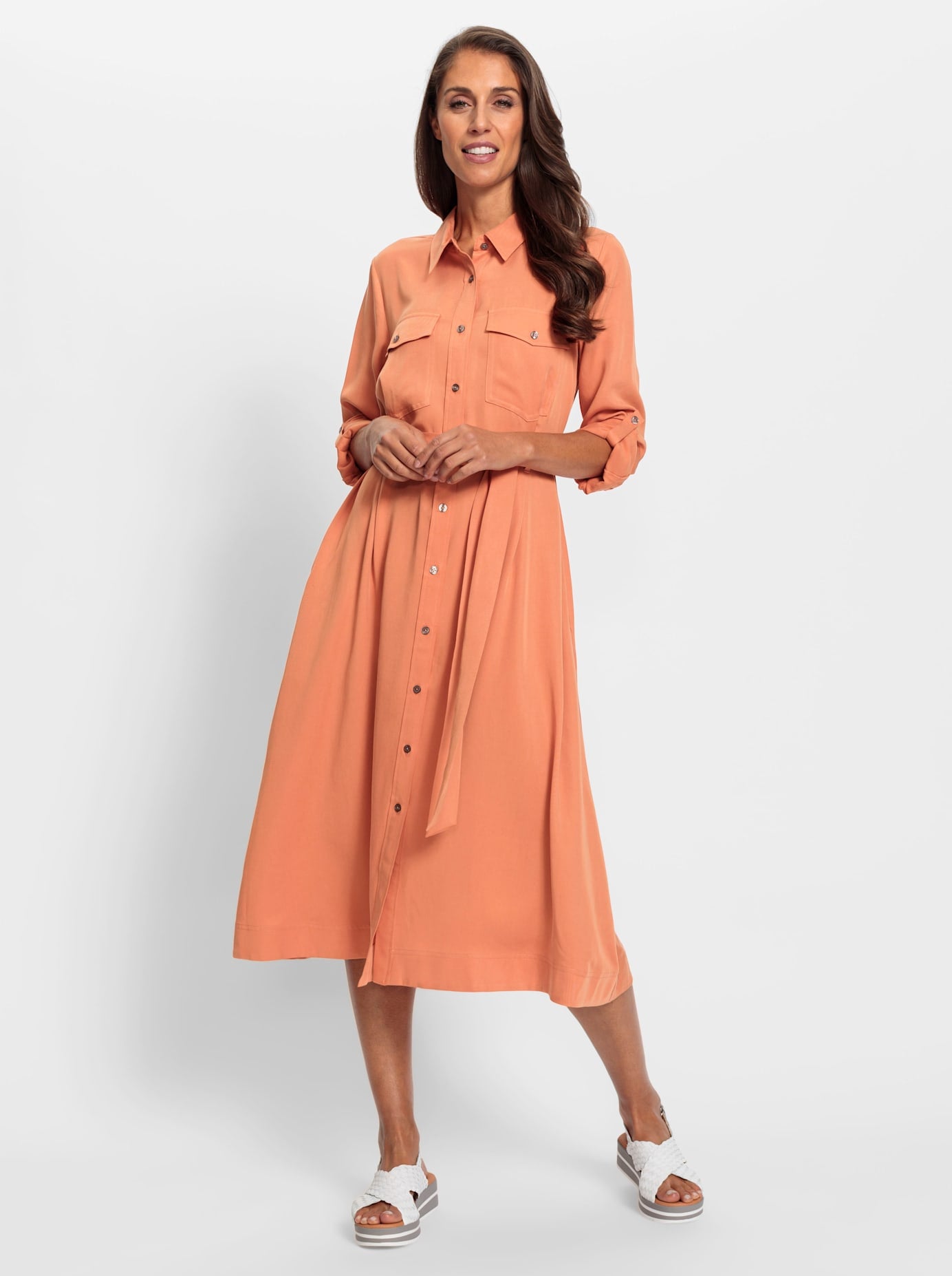 heine Hemdblusenkleid "Hemdblusenkleid" Eingrifftaschen günstig online kaufen