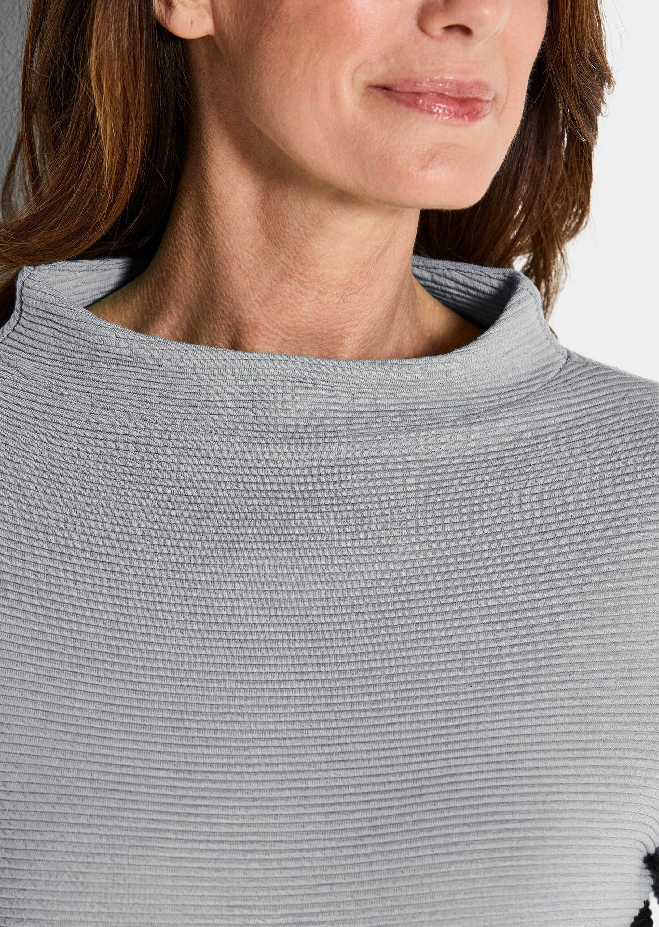 GOLDNER Rundhalspullover »Ottoman-Sweatshirt mit Turtleneck«