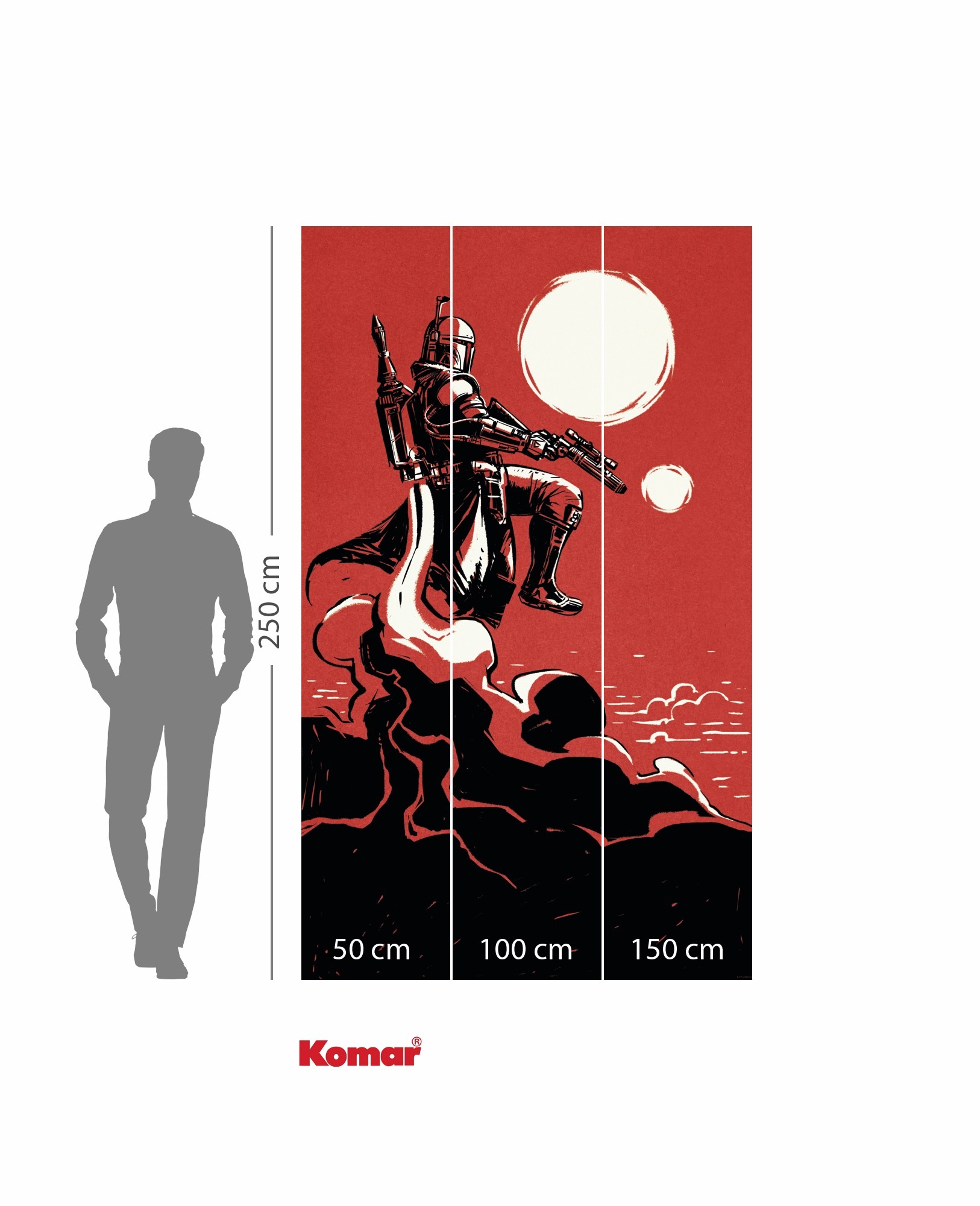 Komar Kindertapete »Star Wars Boba Fett The Bounty Hunter«, bedruckt