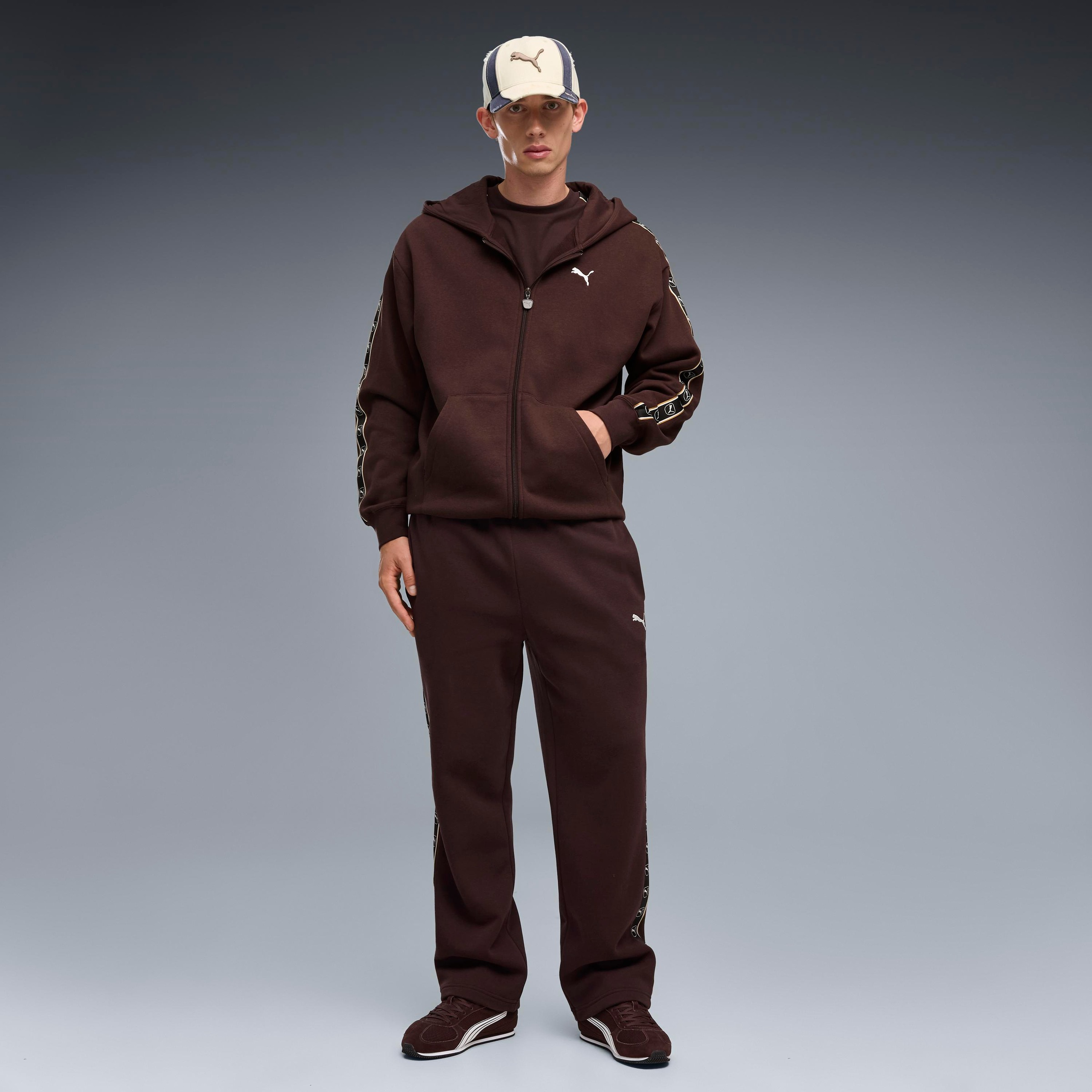 PUMA Kapuzensweatshirt »ESS ELEVATED TAPE RELAXED FULL-ZIP HOODIE FL«, mit Reißverschluss, aus Baumwollmischung, Relaxed Fit, normale Länge

