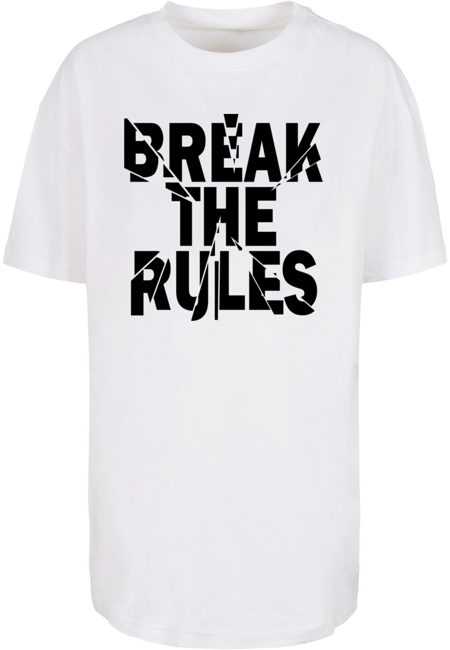 Merchcode T-Shirt "Merchcode Damen Ladies Break The Rules 2 Oversized Boyfr günstig online kaufen