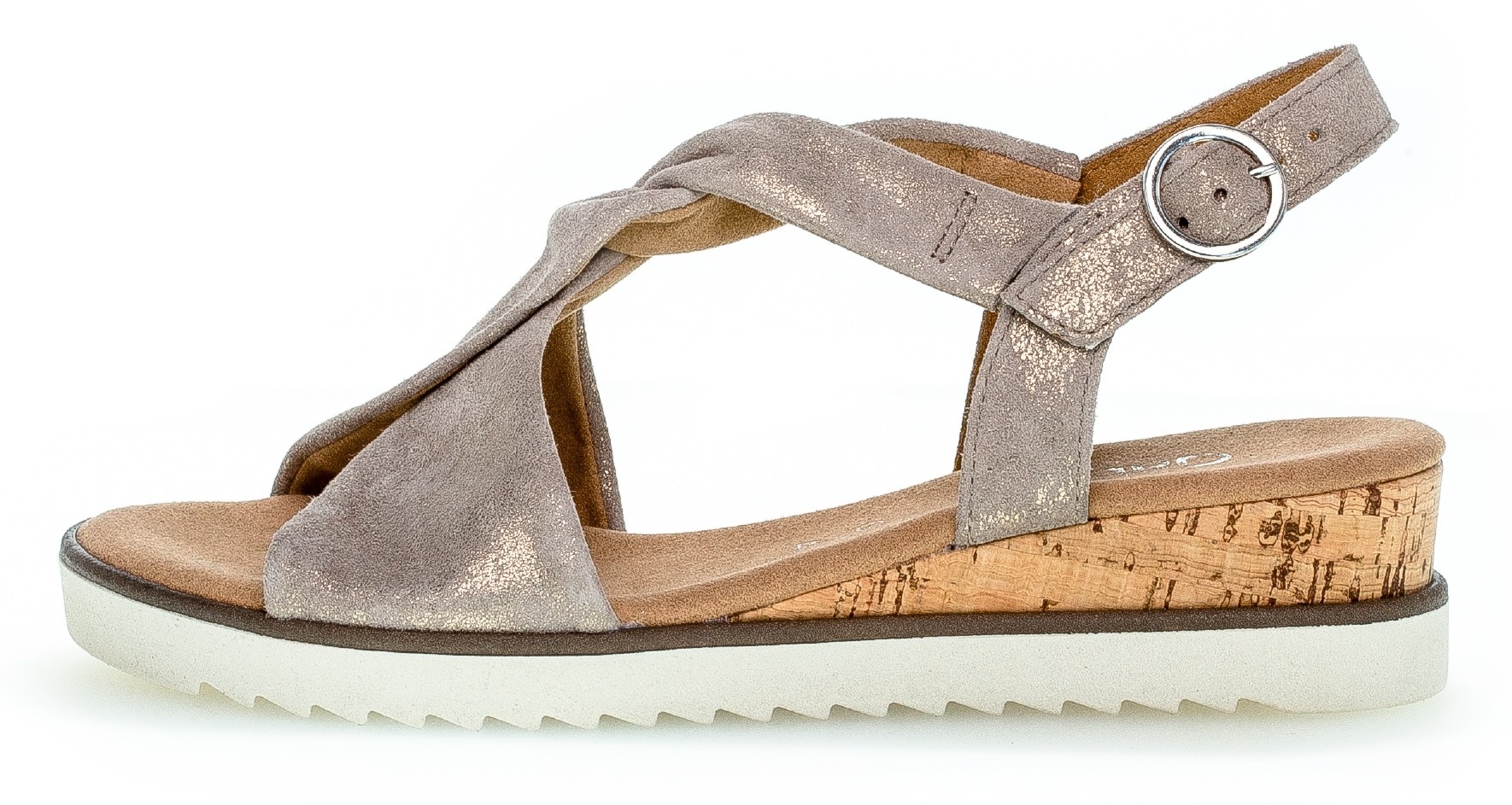 Gabor Keilsandalette "GENUA", Sommerschuh, Sandale, Keilabsatz, mit Metalli günstig online kaufen