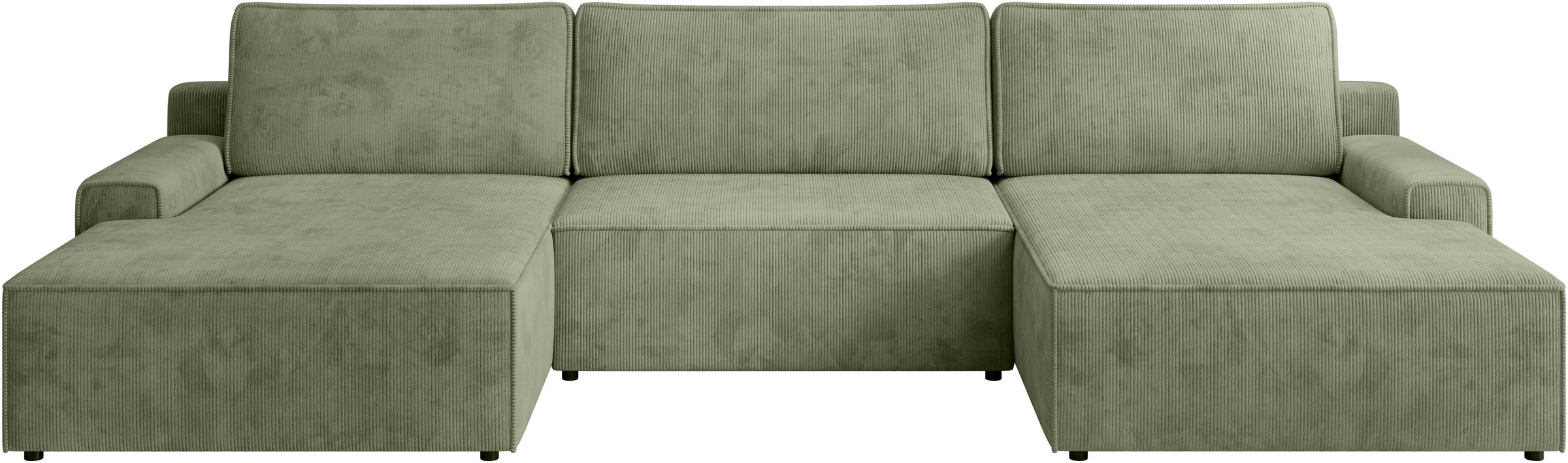 TRENDMANUFAKTUR Wohnlandschaft »Challenge, Schlafsofa mit Bettkasten, Couch in U-Form, Breite 333 cm«, XXL Sofa mit Bettkasten & Schlaffunktion, auch in trendigem Cordstoff