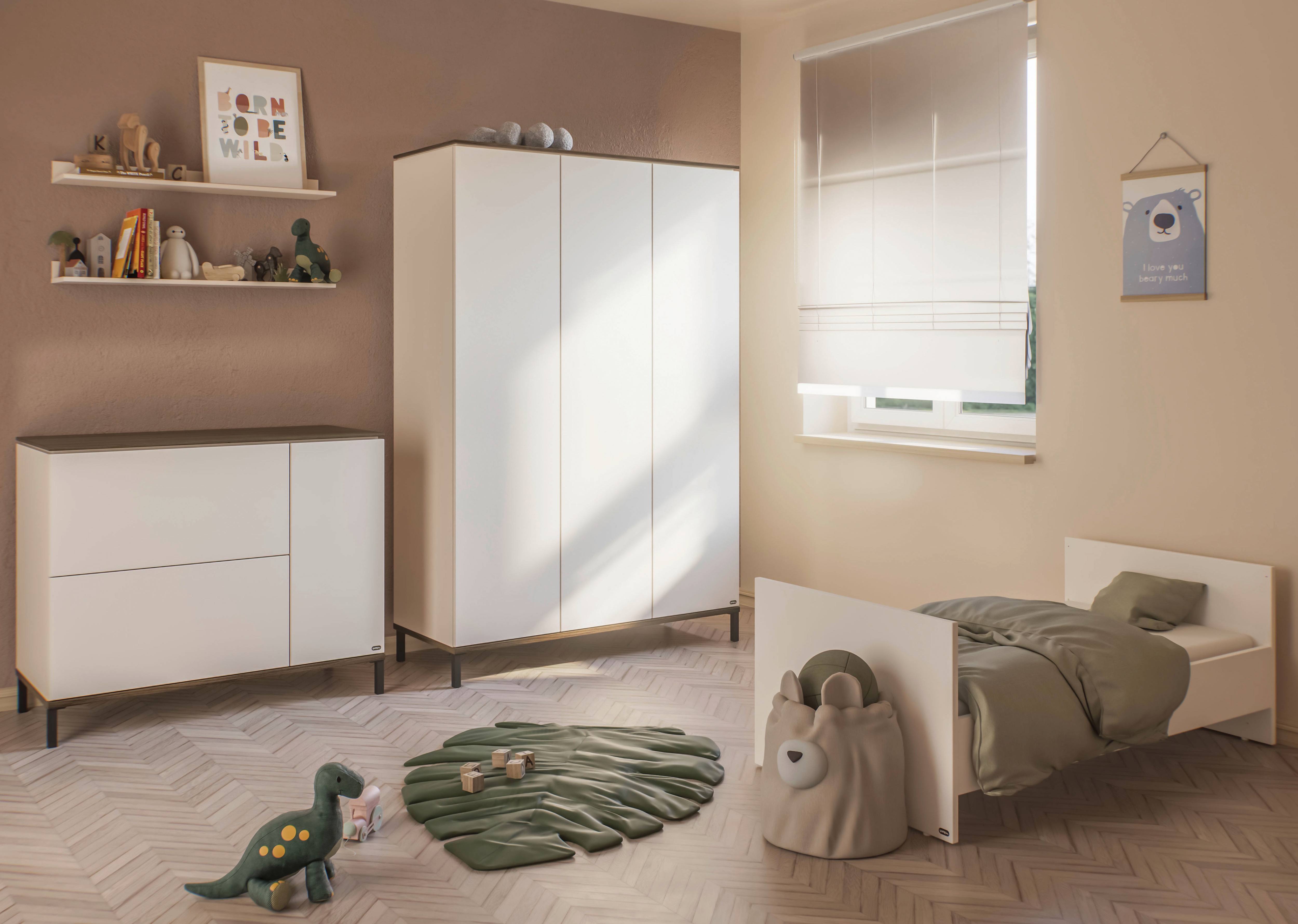 Thumbnail - YUNY by PAIDI Umbauseiten "LOVELY ALIV für den Umbau vom Babybett zum Juniorbett", Erweiterungs-Set Kinderbett 70x140cm ...