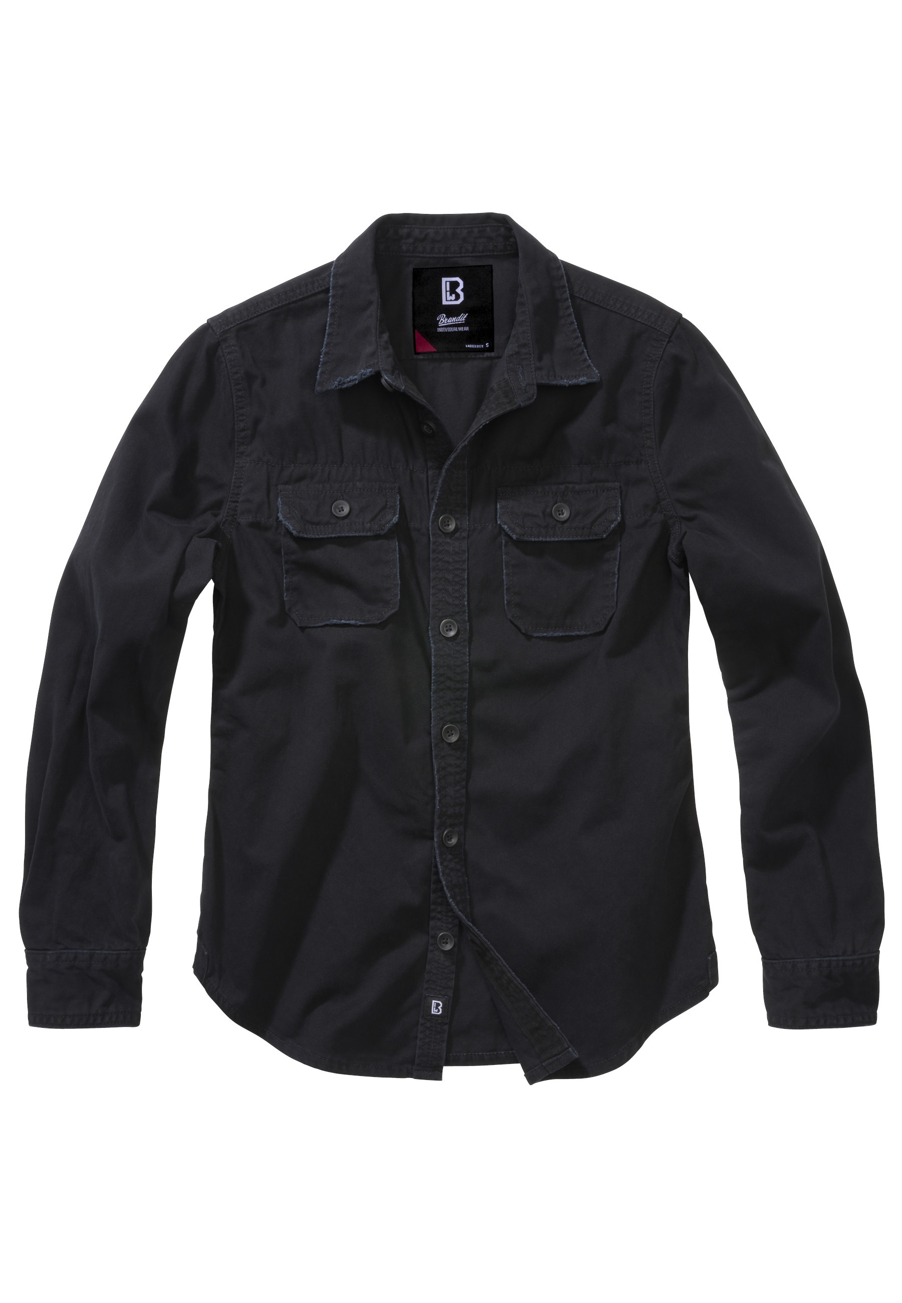 Brandit Businesshemd "Brandit Damen Ladies Vintageshirt Longsleeve" 1 Stk.