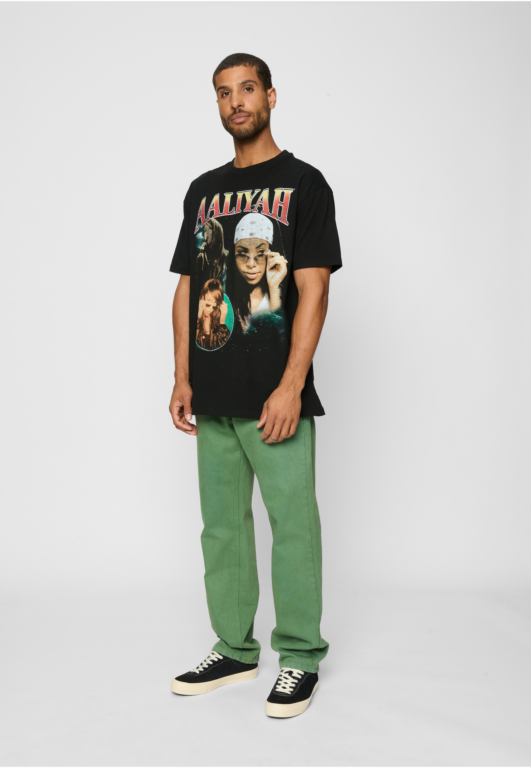 Merchcode T-Shirt »Merchcode Herren Aaliyah Retro Tee« 1 Stk.