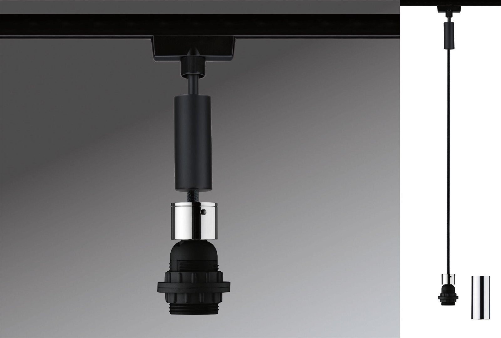 Paulmann Schienensystem-Leuchten »URail Pendel 2Easy E27 max. 20W dimmbar 230V«, dimmbar