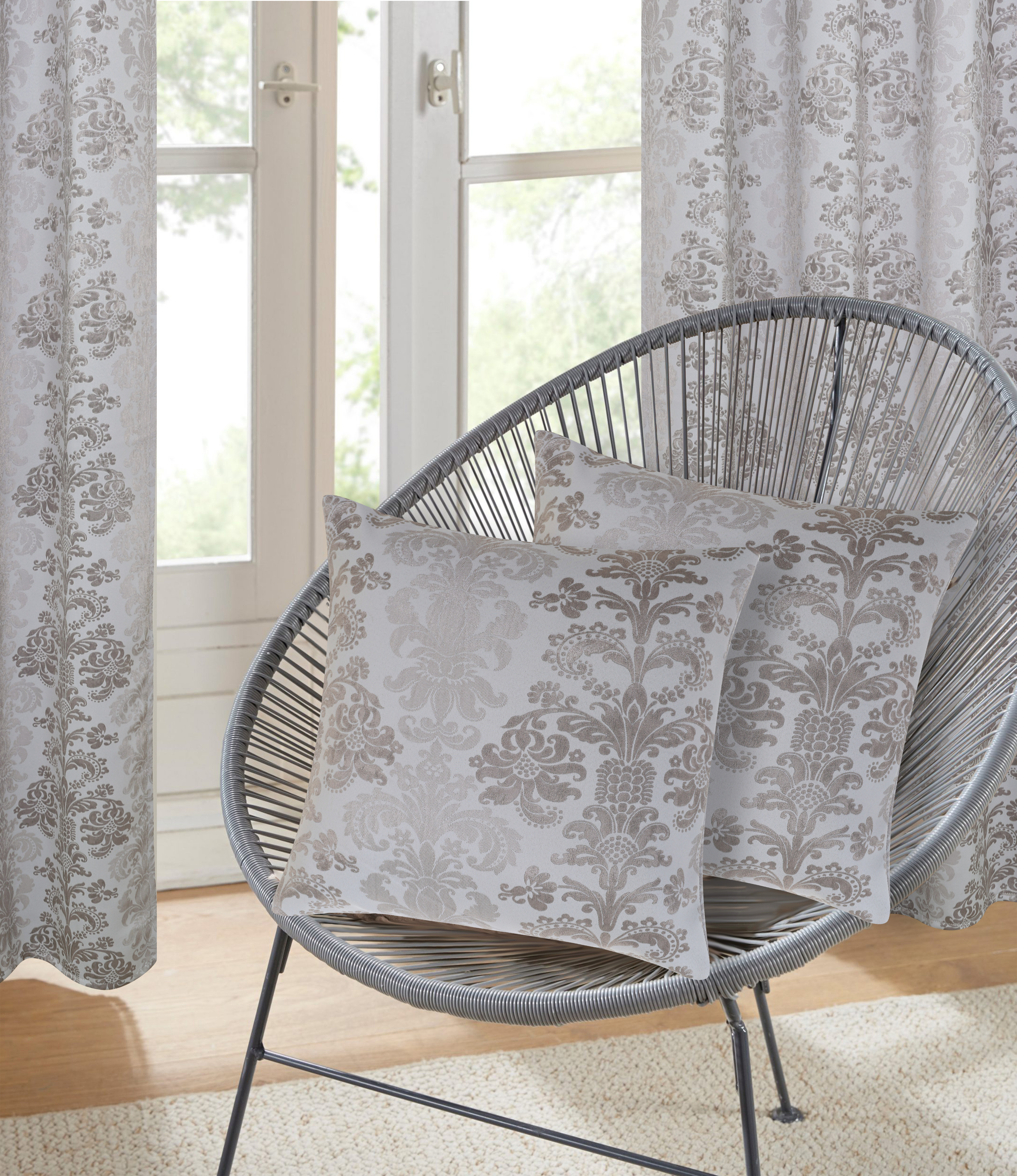 OTTO home Kissenbezug "Mannfred" Jacquard-Look, 50 × 50 cm, Blickdicht & formstabil, Pflegeleicht