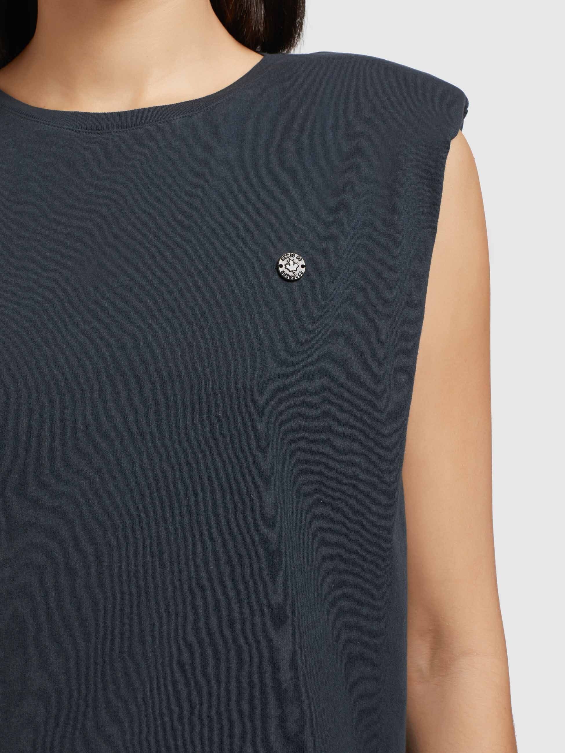 khujo T-Shirt »YEONA«, mit Schulterpolstern