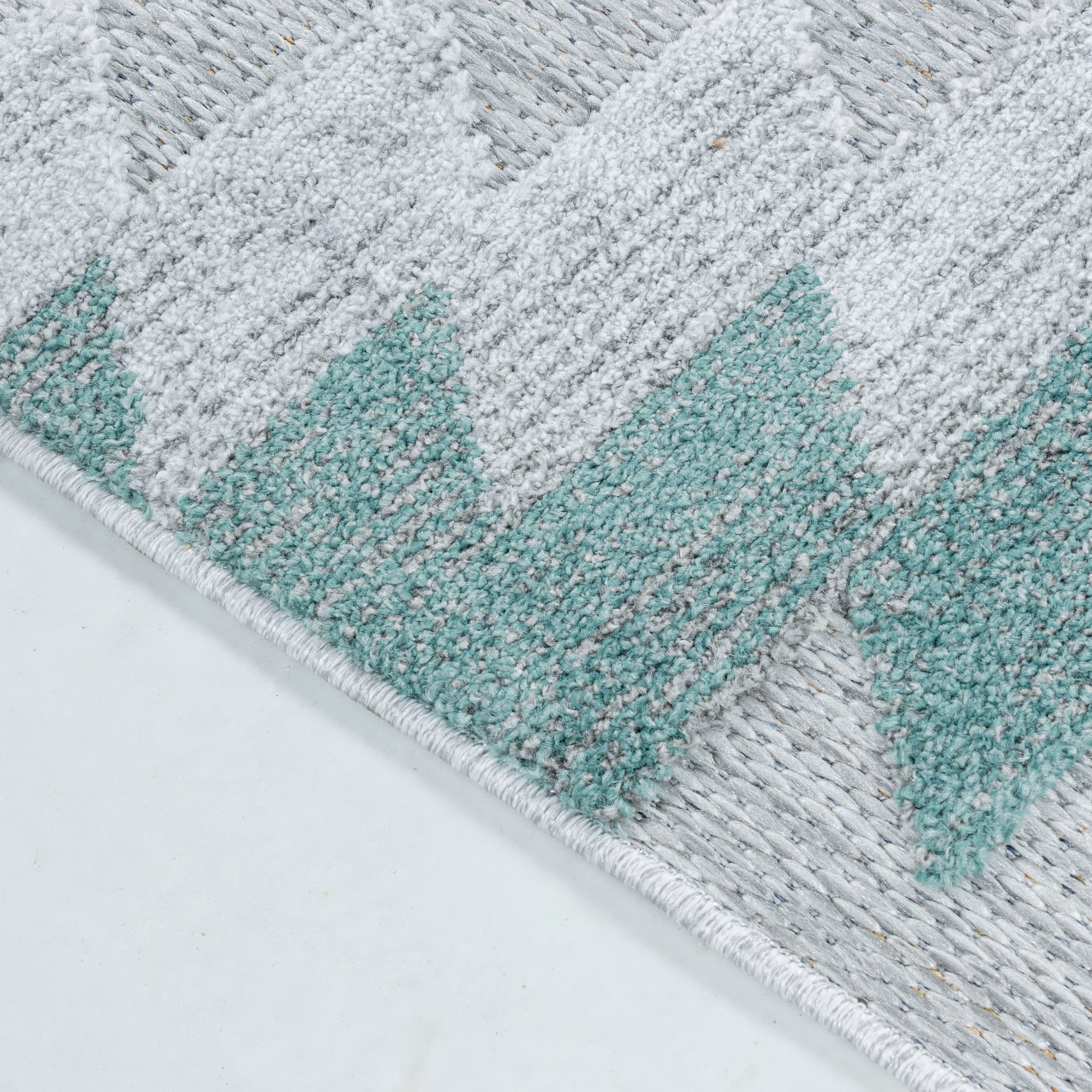 Ayyildiz Teppiche Teppich »BAHAMA 5154«, rechteckig, 8 mm Höhe, Läufer, Flachflor mit Hoch-Tief-Struktur, In-und Outdoor geeignet