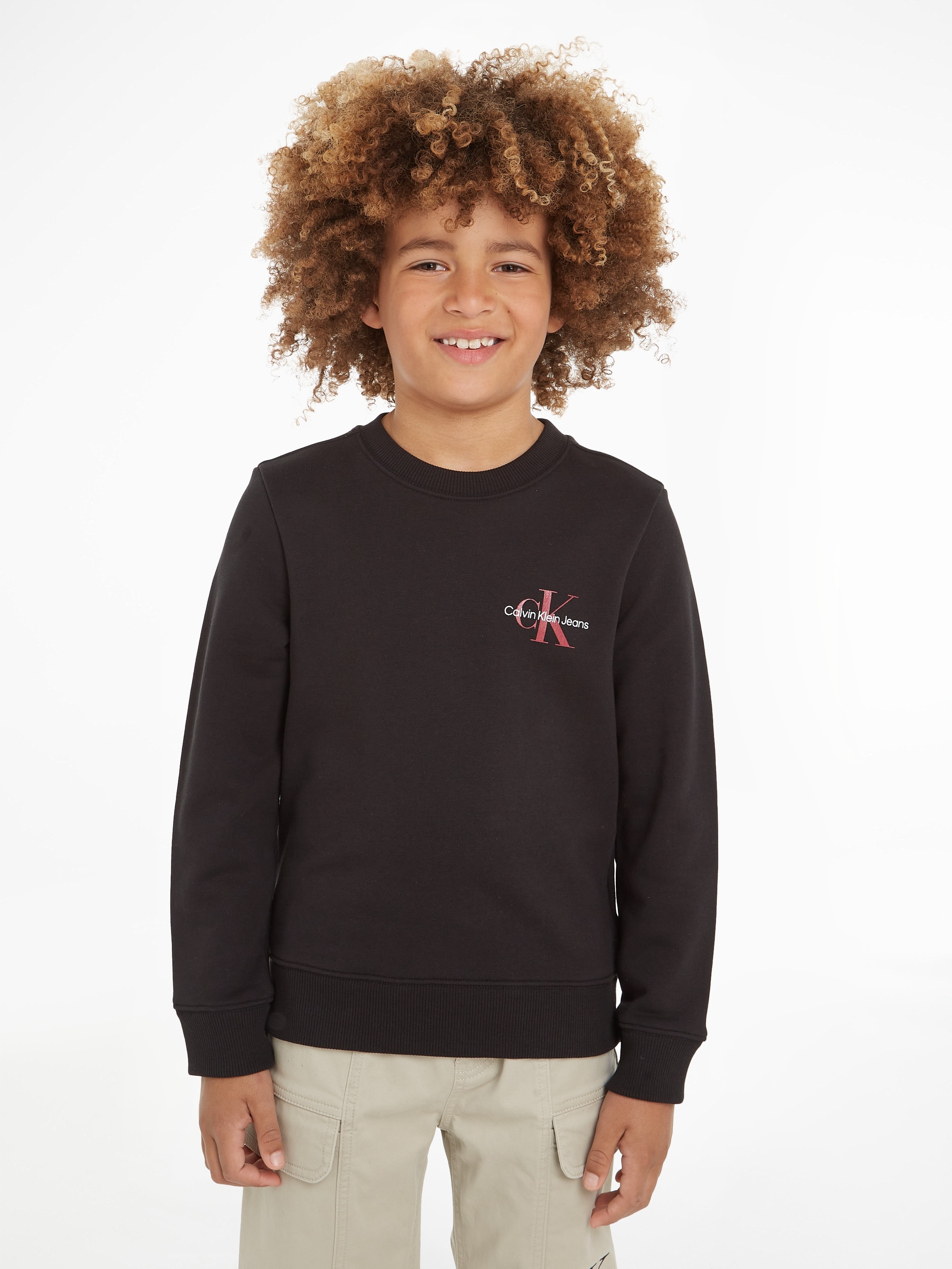 Klein Jeans Calvin | BAUR Logodruck »MONOGRAM SWEATSHIRT«, Sweatshirt mit CN