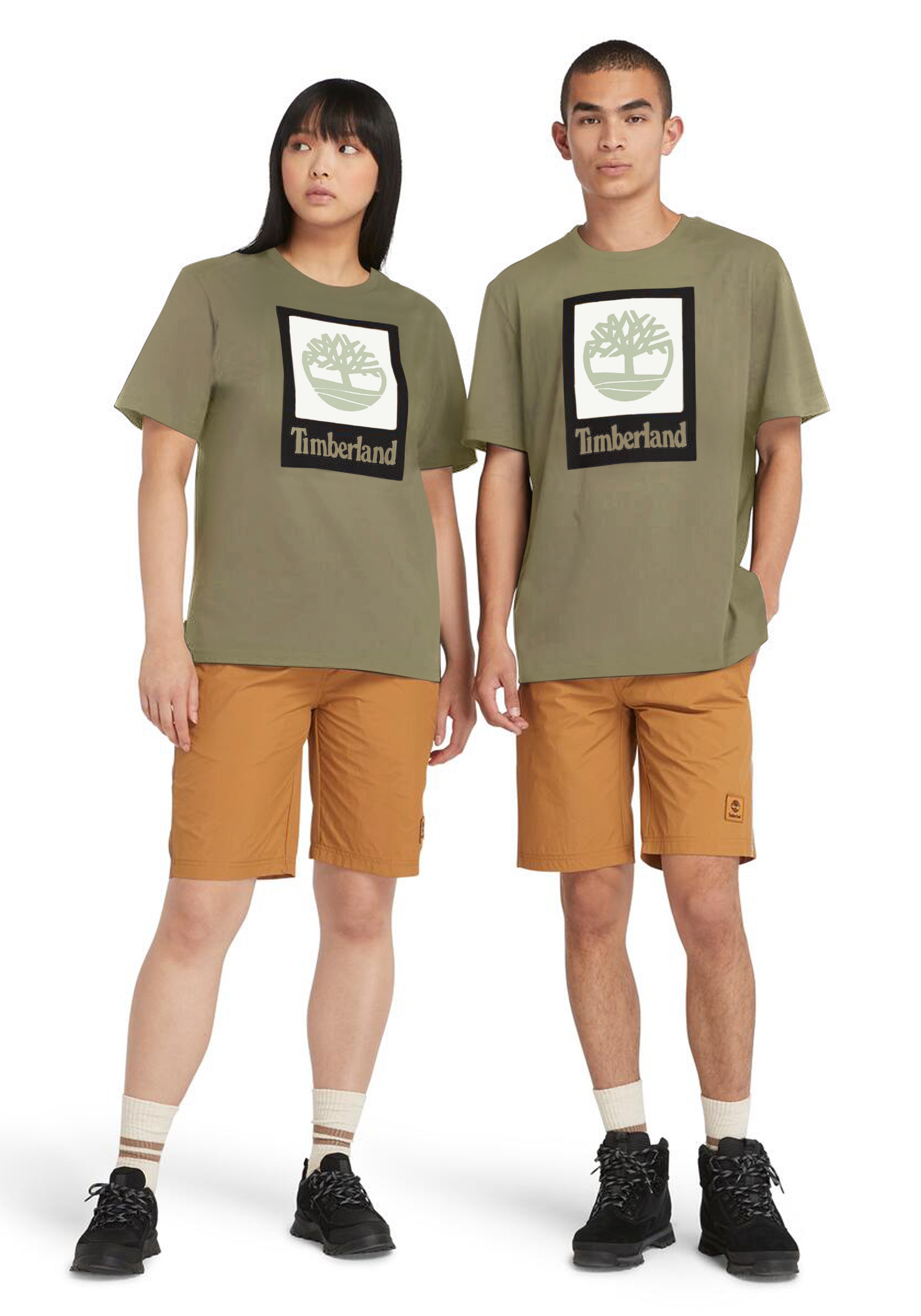 Timberland T-Shirt "STACK LOGO Colored Short Sleeve Tee" UNISEX günstig online kaufen