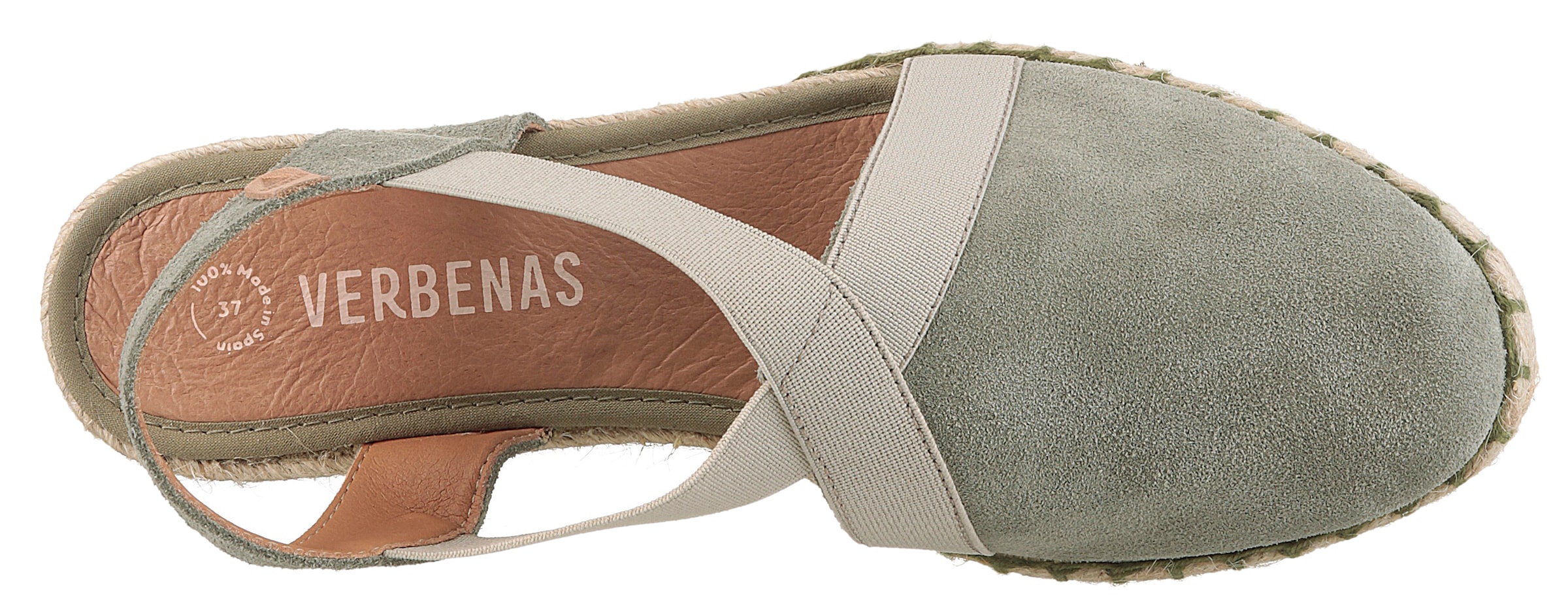 VERBENAS Keilsandalette »Milena Serraje«, Sommerschuh, Riemchensandale, Urlaubschuh, Keilabsatz mit Juterahmen