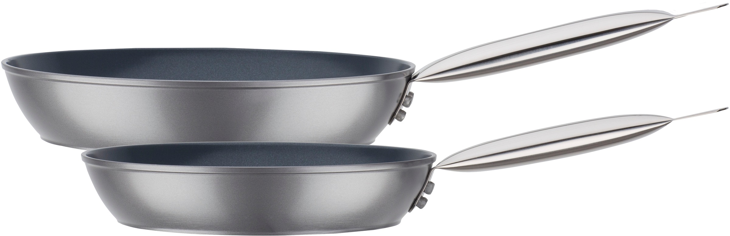 GSW Pfannen-Set "Gastro Quick"grau, Pfannen, Gastro Pfannen-Set aus Aluminium mit Antihaft-Versiegelung