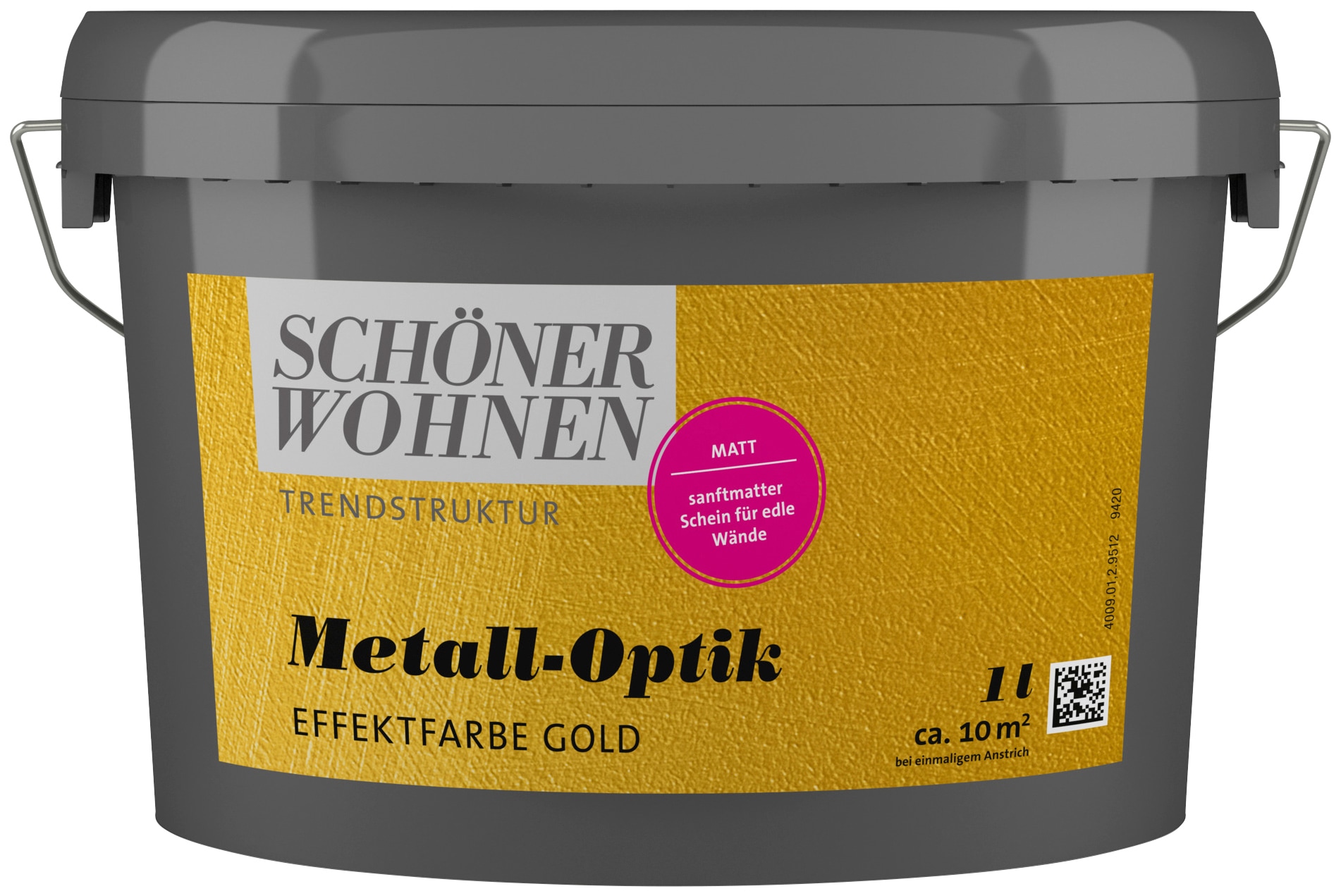 SCHÖNER WOHNEN FARBE Wandfarbe »TRENDSTRUKTUR Metall-Optik Effektfarbe«, matt,...