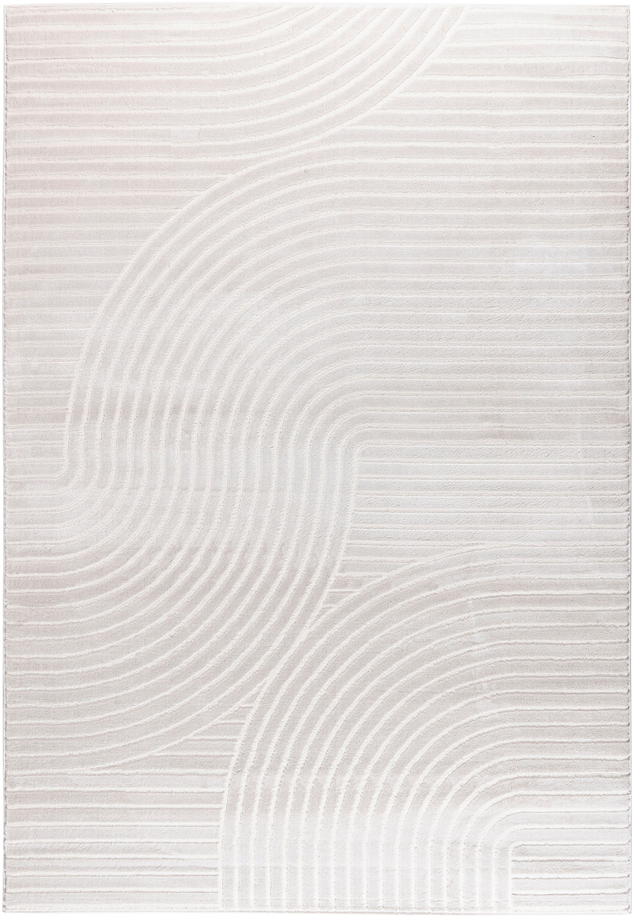 OTTO home Teppich "Luvu, mit Hoch-Tief-Struktur" rechteckig 12 mm Höhe Mode günstig online kaufen