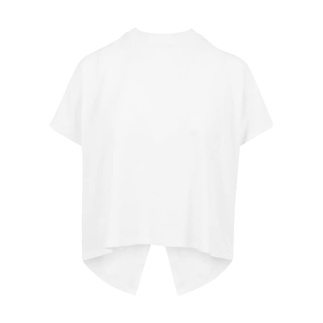 URBAN CLASSICS Kurzarmshirt »Damen Ladies Overlap Turtleneck Tee«, (1 tlg.)  kaufen | BAUR