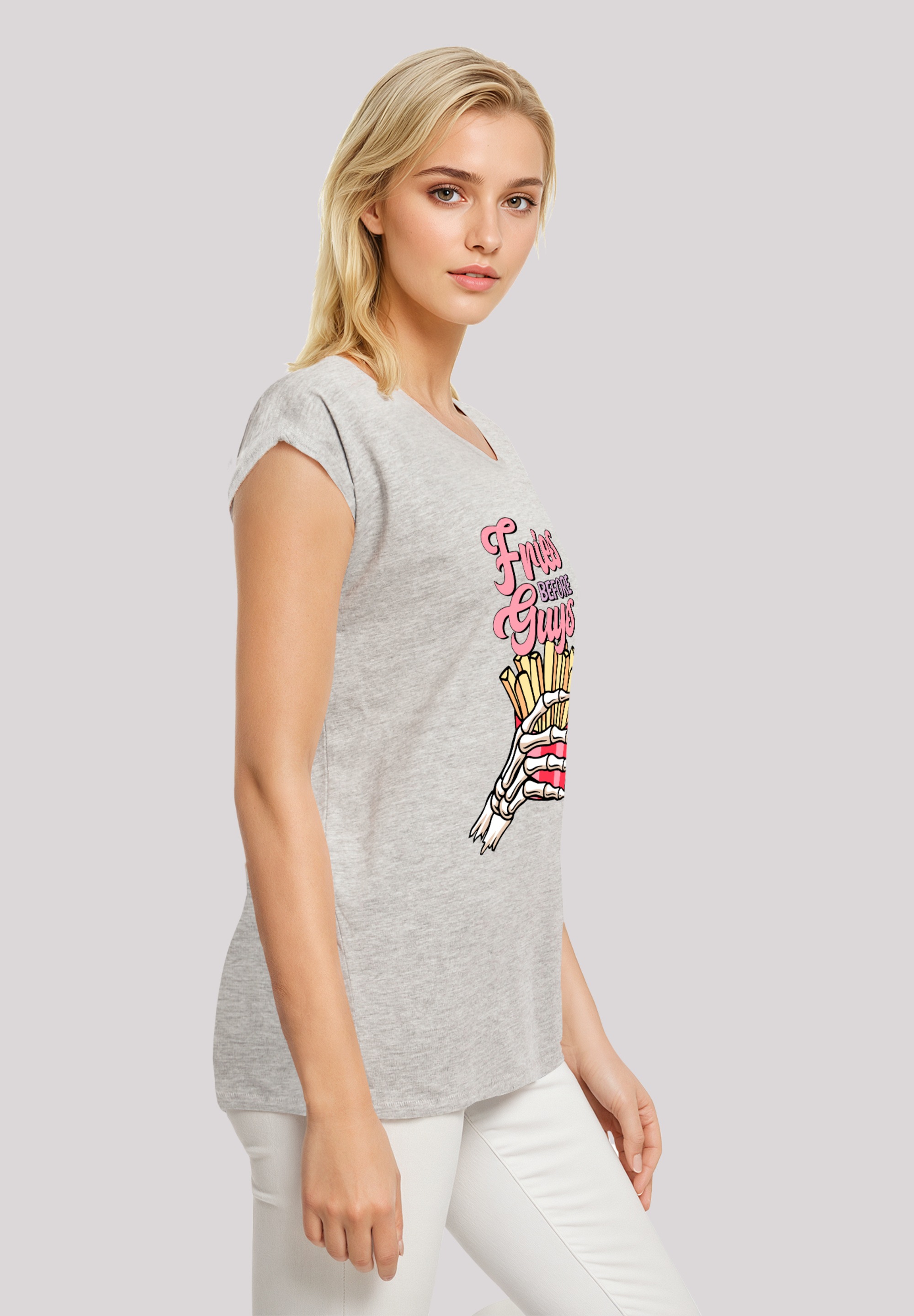 F4NT4STIC T-Shirt »Anti Valentinstag Fries«, Premium Qualität